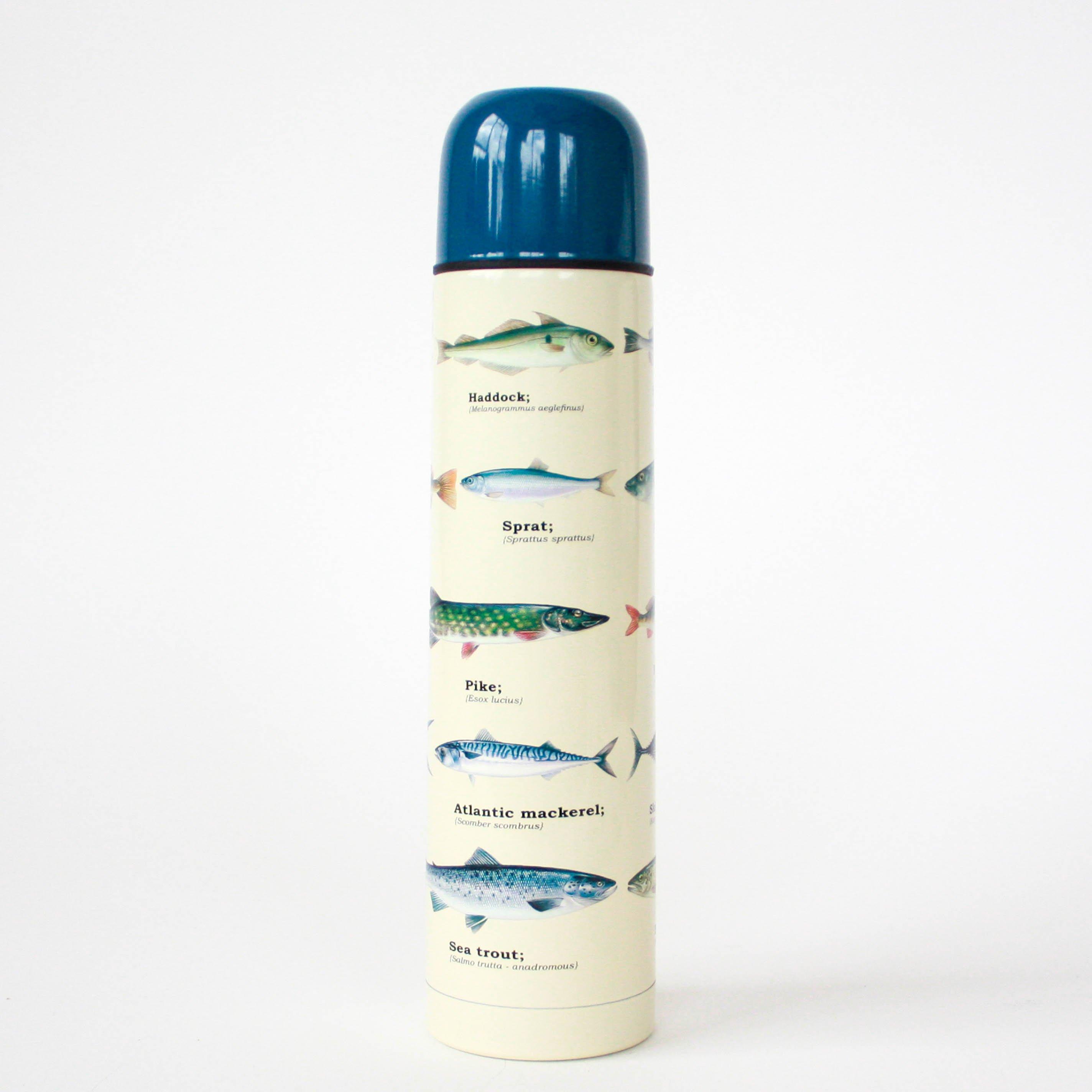 Blue - Gift Republic - FISH VACUUM FLASK - 1