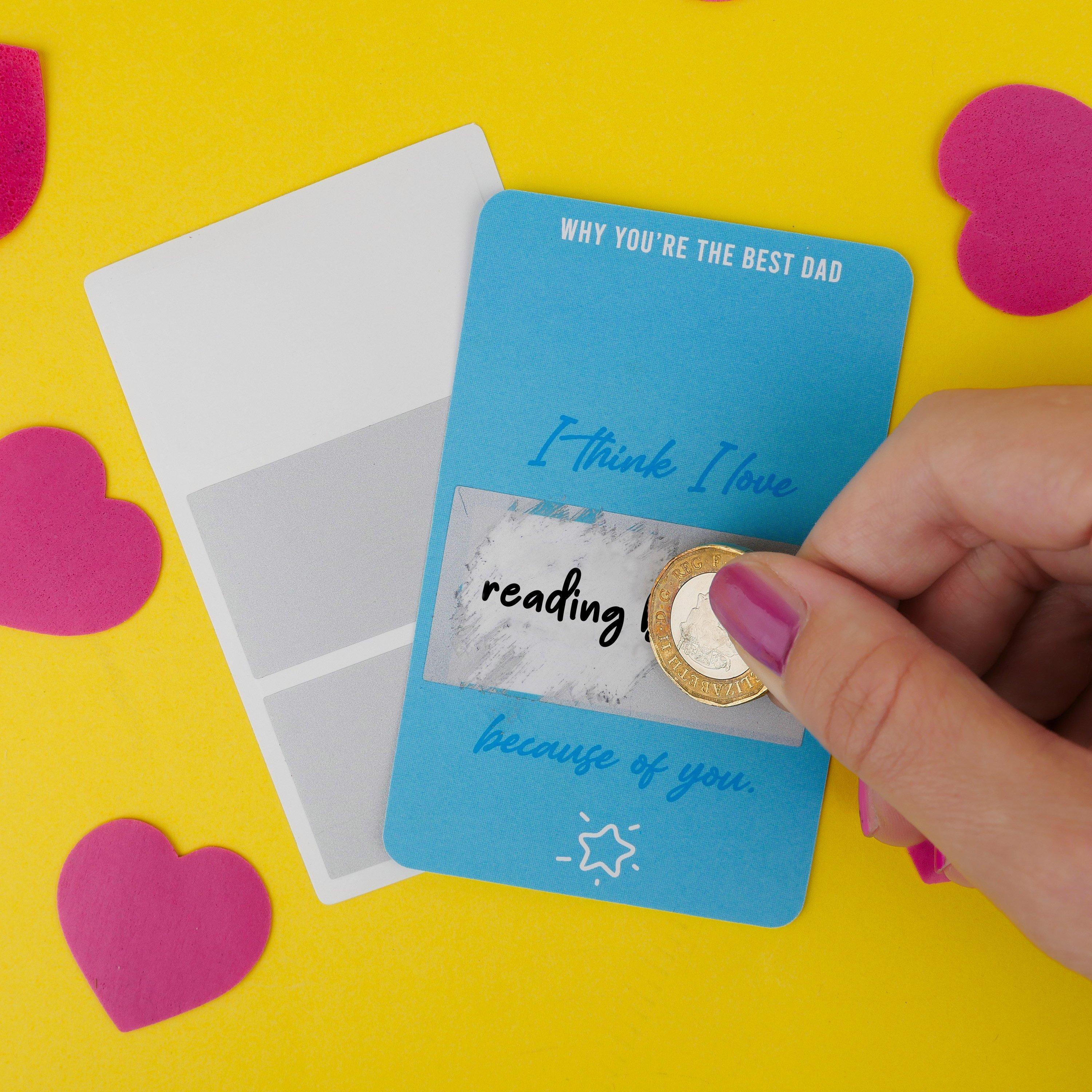 Blue - Gift Republic - DIY Scratch Cards - Dad - Personalise it - 4