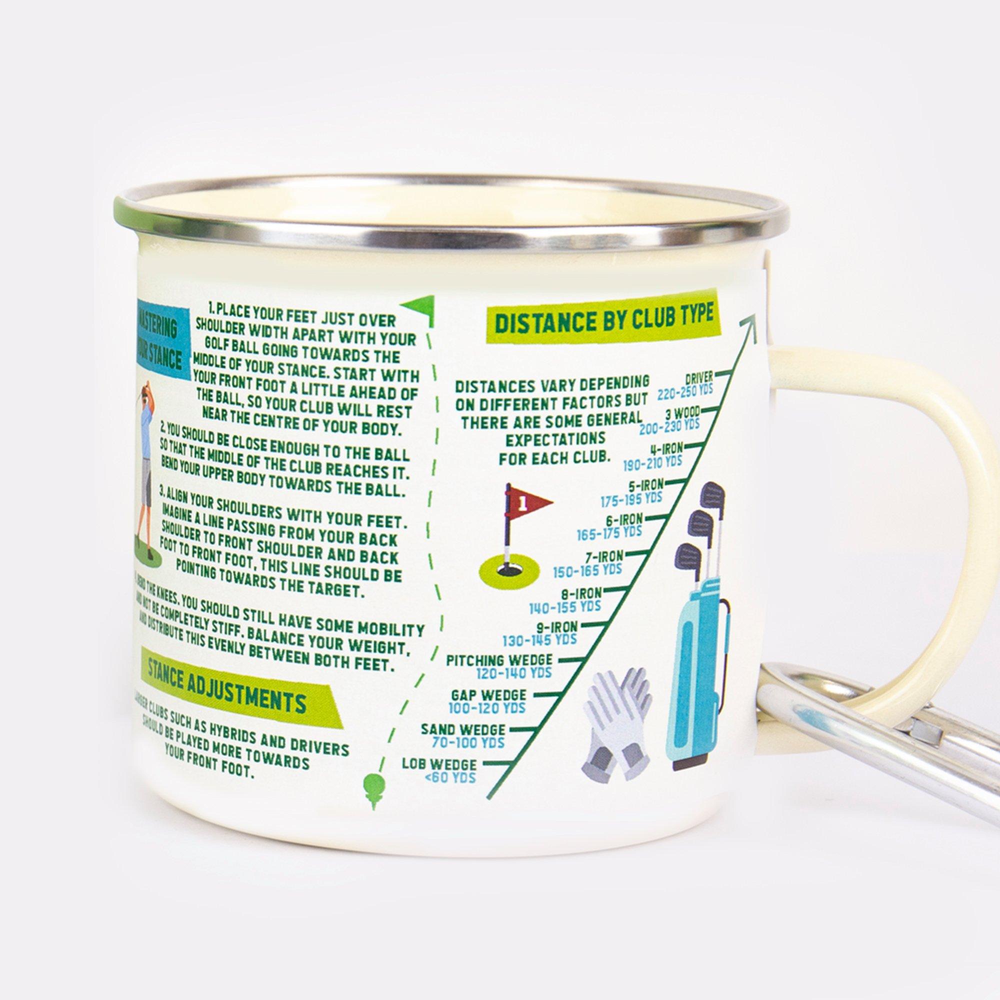 Green - Gift Republic - Golf Guide Enamel Mug - 3