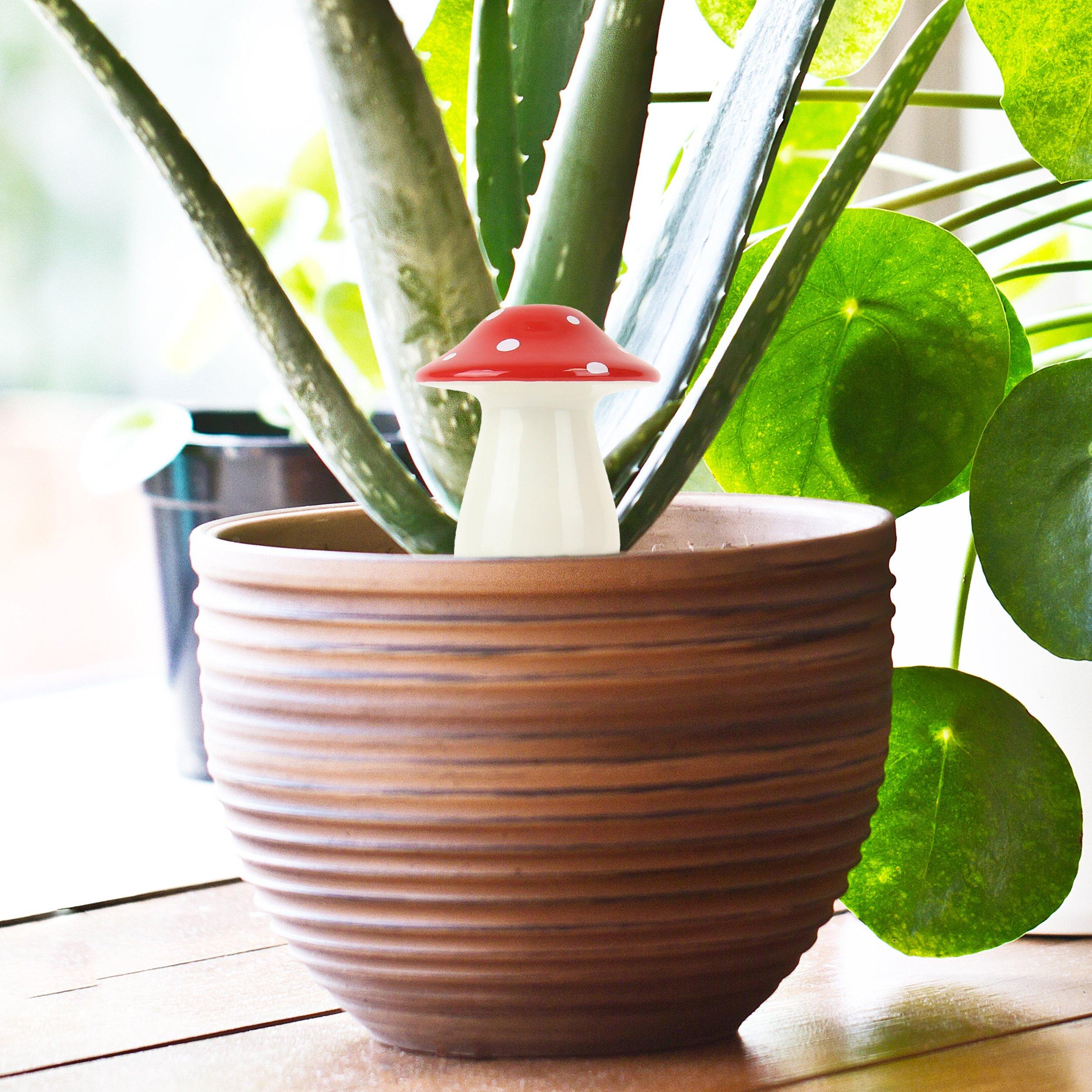 Gift Republic  Self-Watering Mushroom Planter - Red