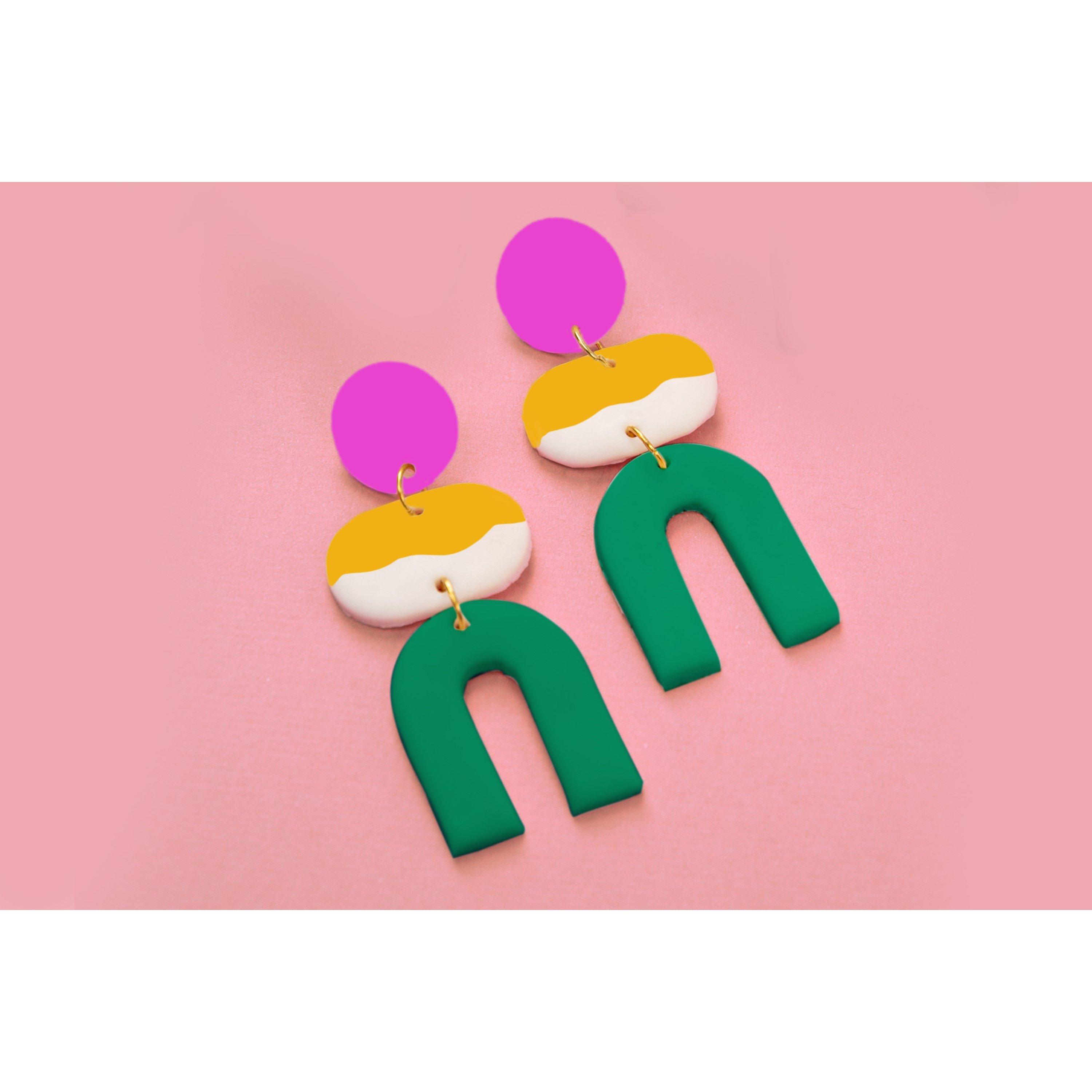 Pink - Gift Republic - DIY CLAY EARRING KIT - 4