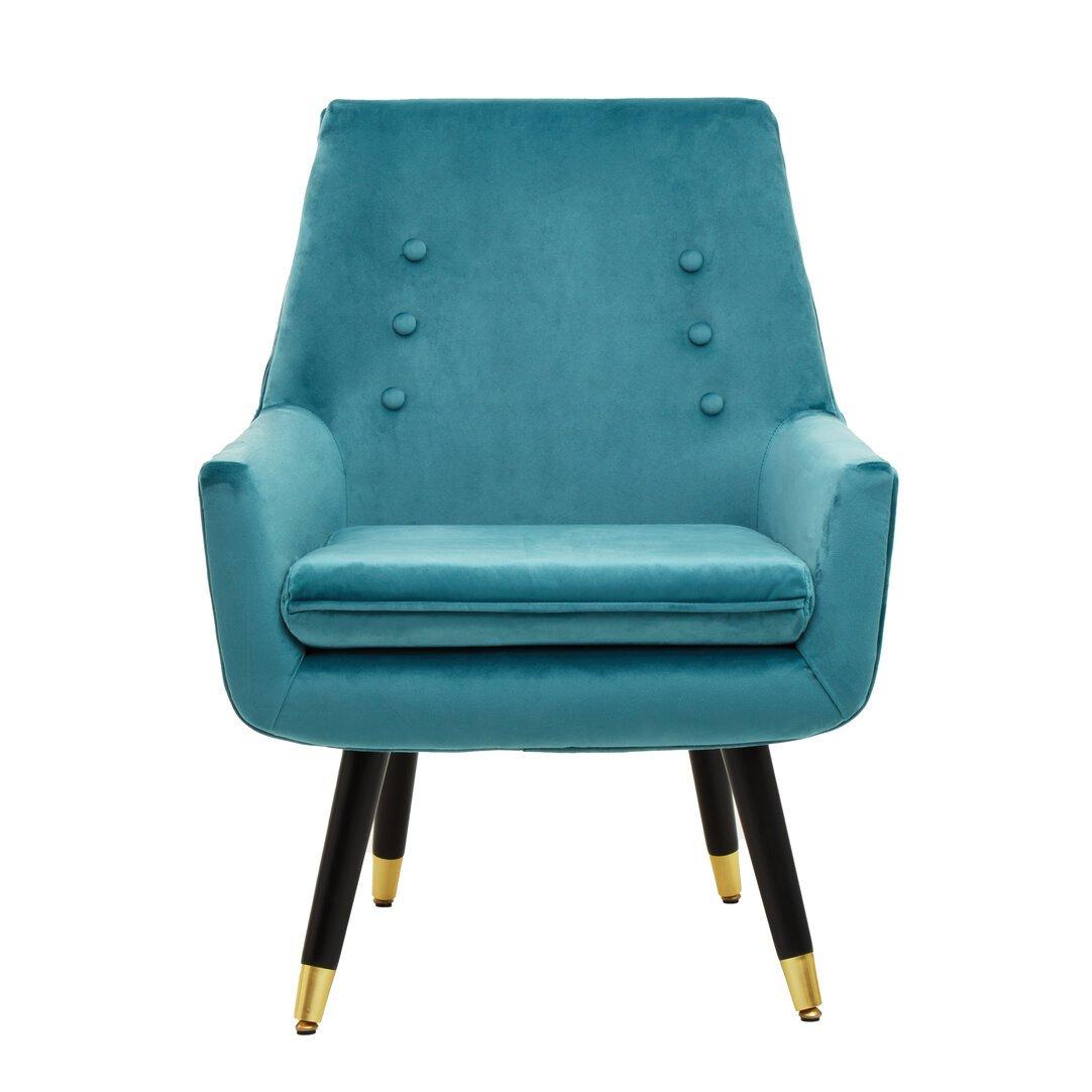 Green - Interiors by Premier - Sara Green Velvet Armchair - 3