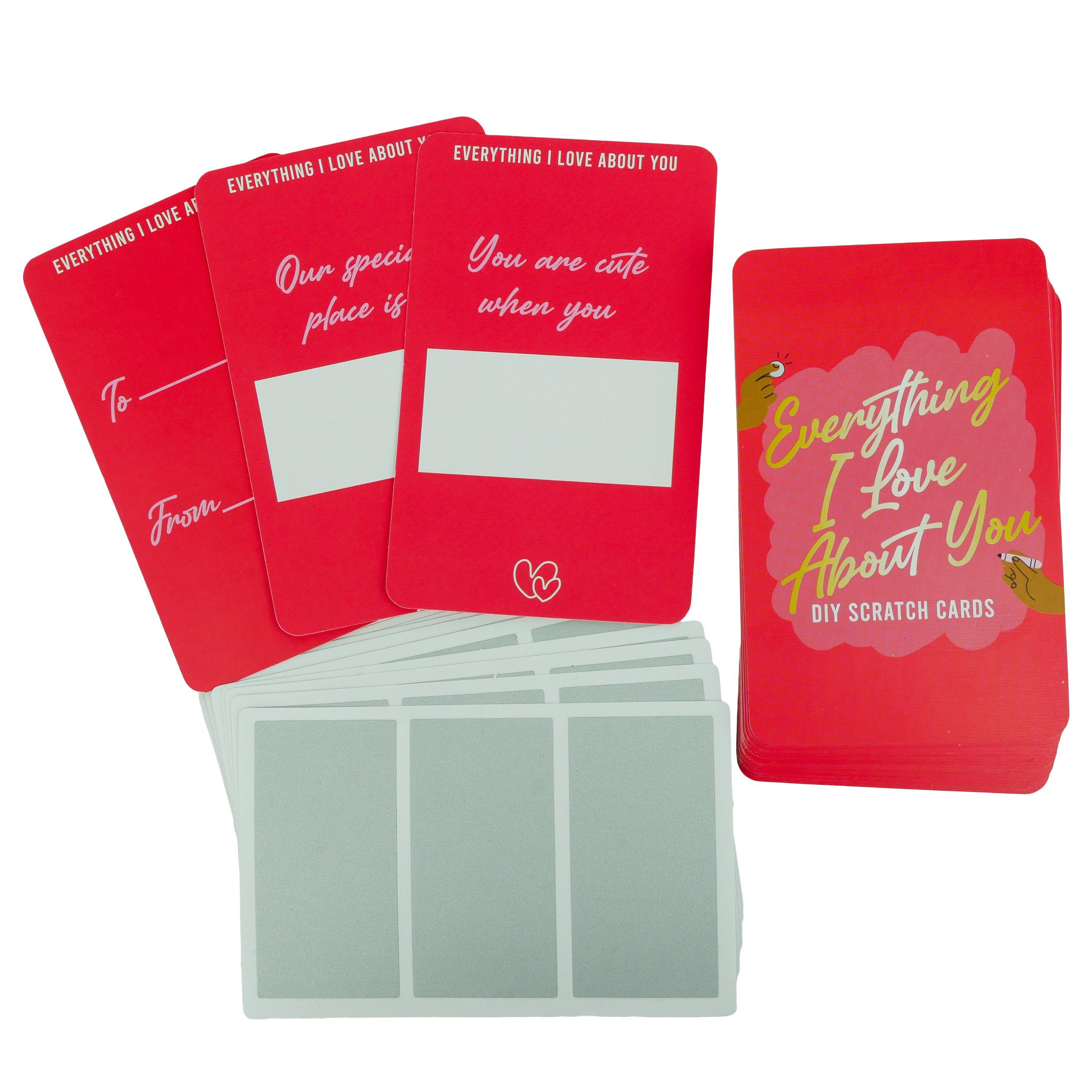 Red - Gift Republic - DIY Scratch Cards - Love - Personalise it - 5