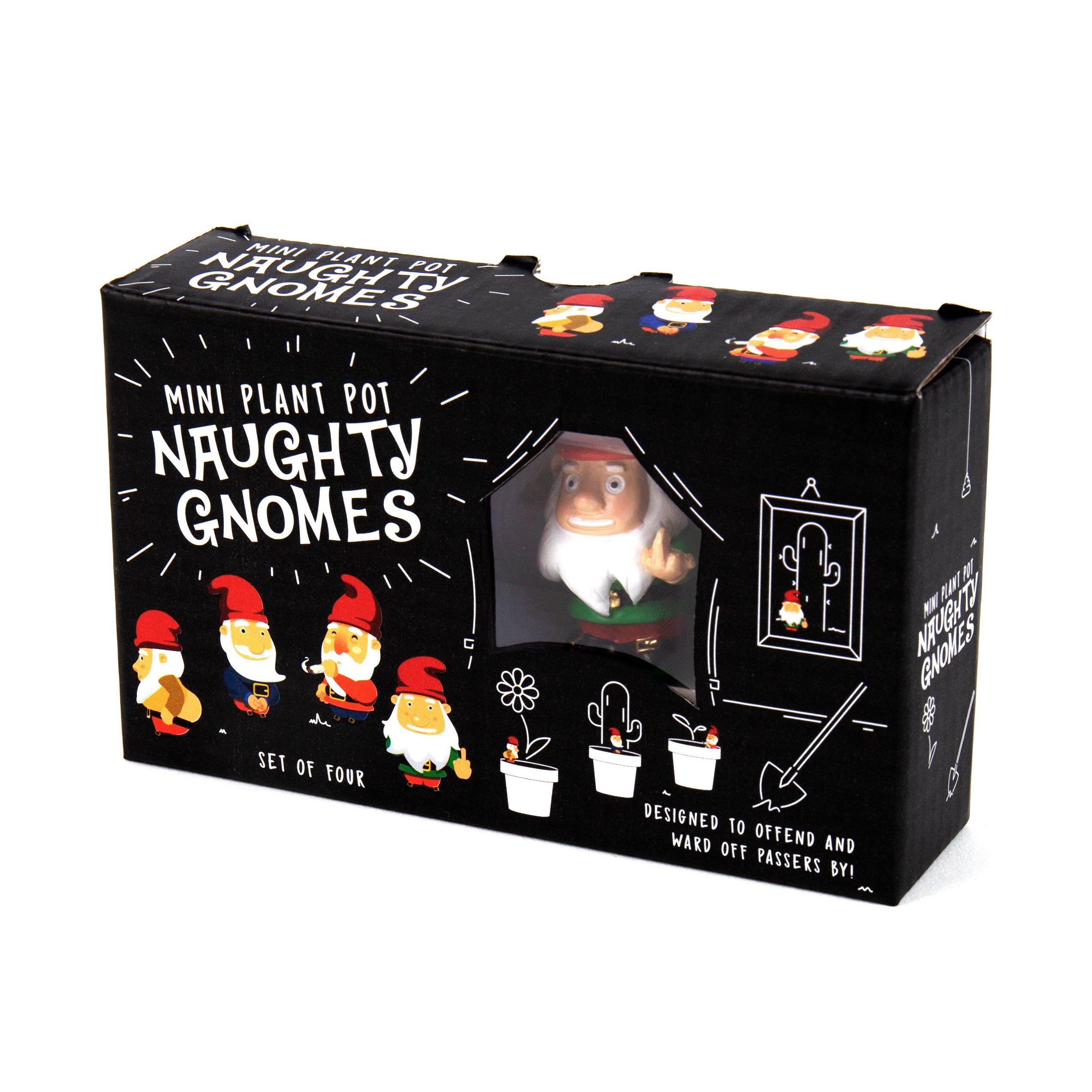 Black - Gift Republic - MINI PLANT POT NAUGHTY GNOMES - 2
