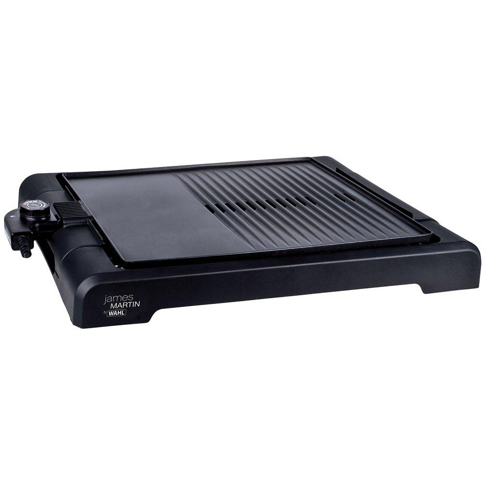 Black - Wahl - James Martin Table Top Health Grill with Flat Plat - 1