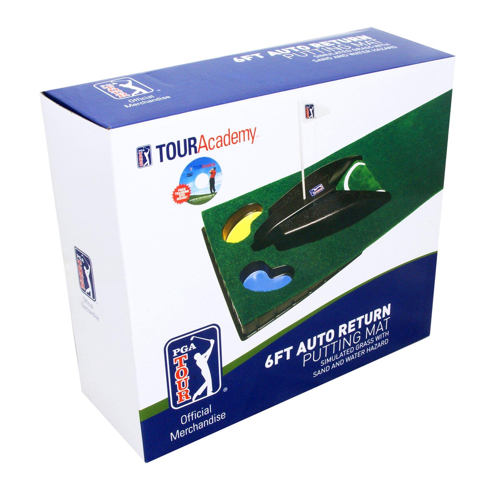 Green - PGA Tour - 6ft Automatic Ball Return Putting Mat - 4