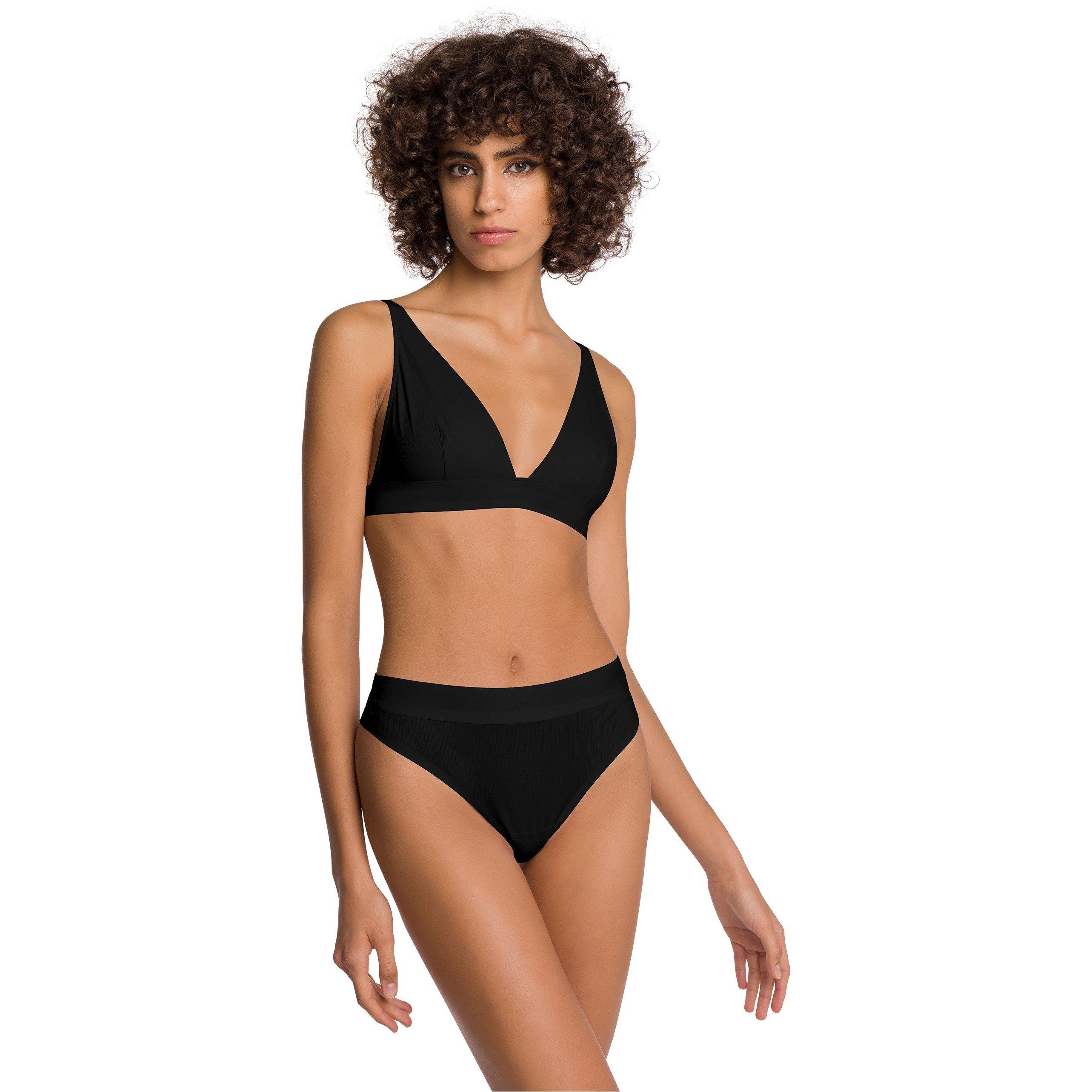 Black - Wolford - Women's Thong Briefs - 2