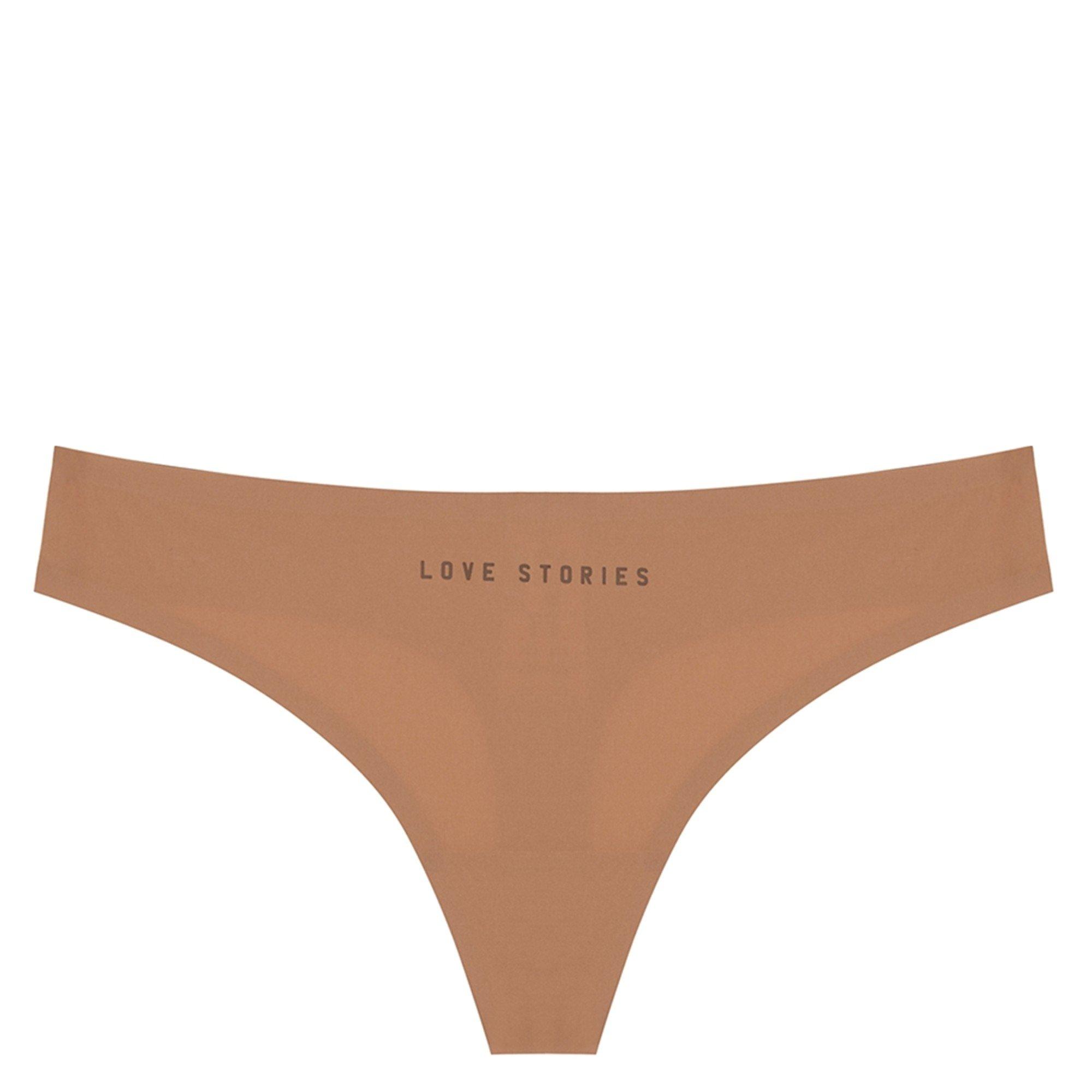 BROWN - Love Stories - T LOU MED B SEAMLESS THONG - 1