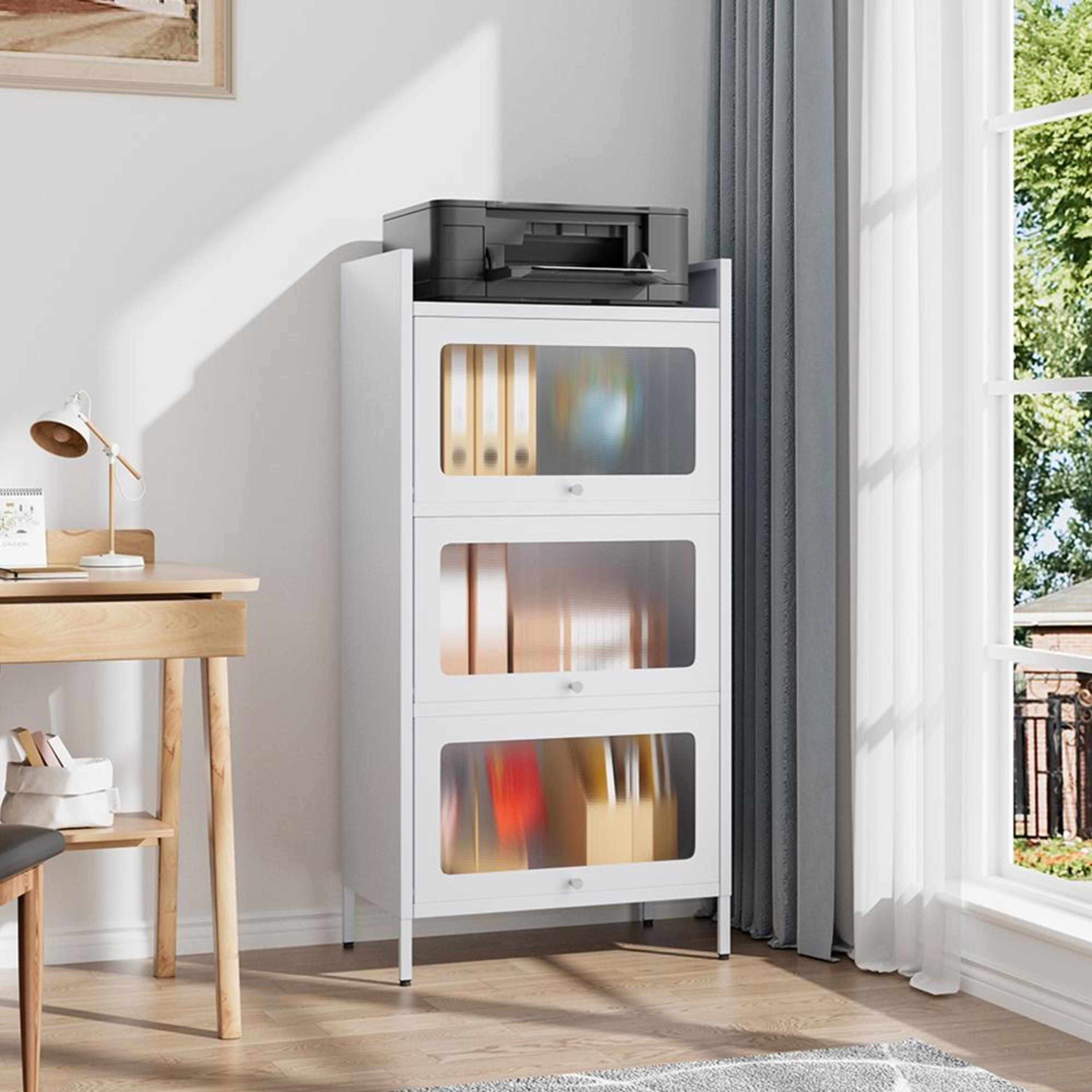 White - Kabinet UK - File Cabinet For Home Office Storage Cabinet - 1