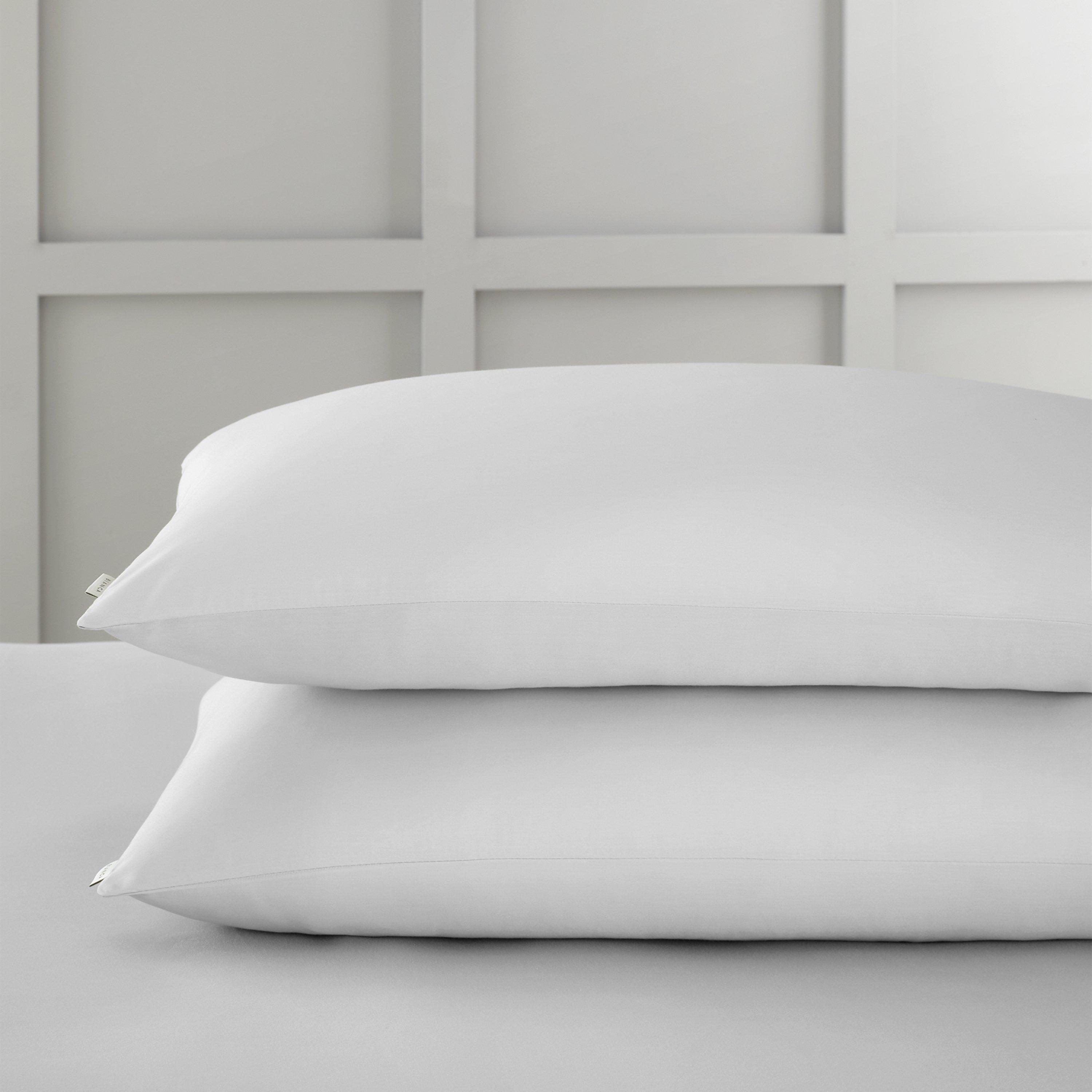 Bianca  400 Tc Cotton Sateen Standard Pillowcase Pair - Dove Grey - Standard