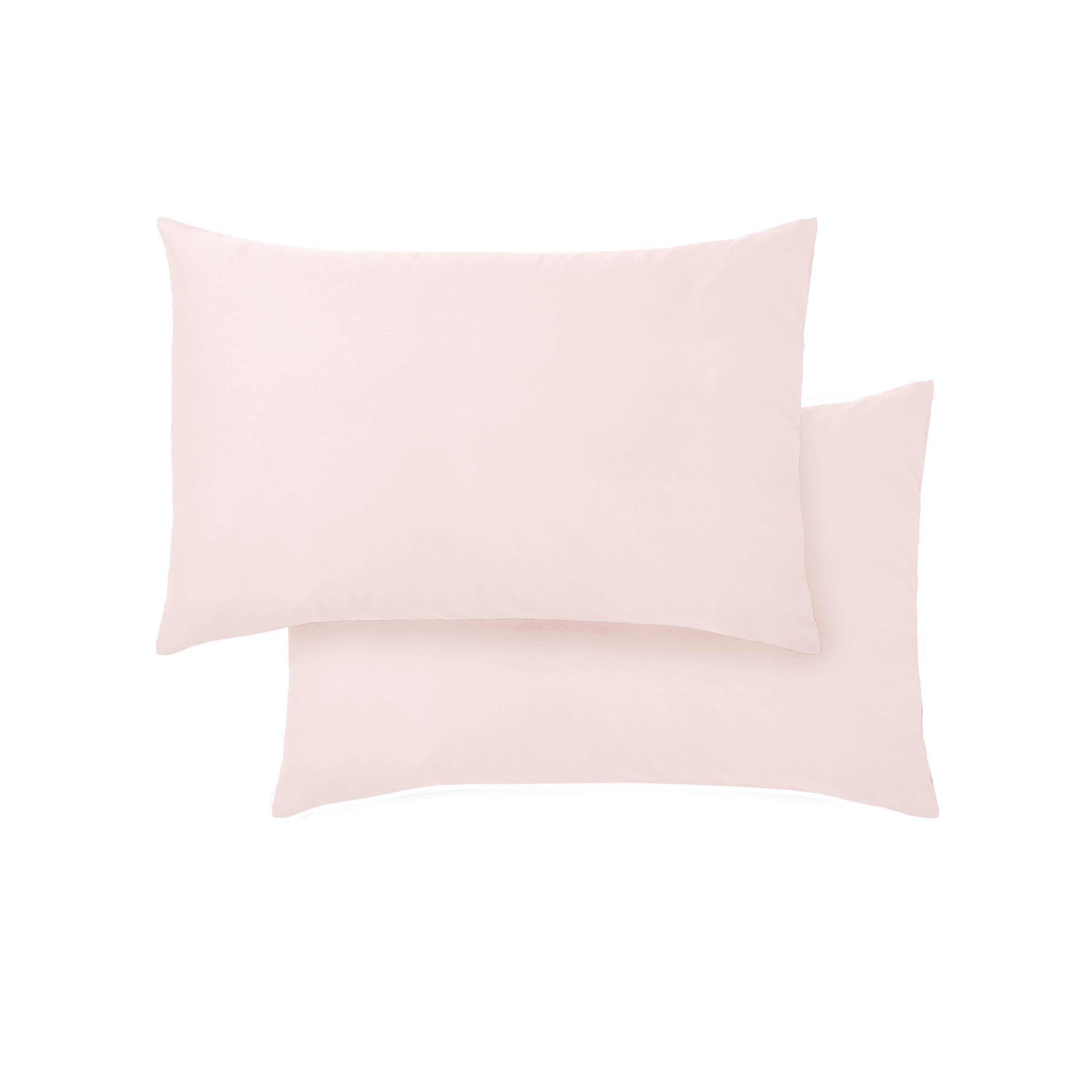 Blush Pink - Bianca - 400 TC Cotton Sateen Standard Pillowcase Pair - 5