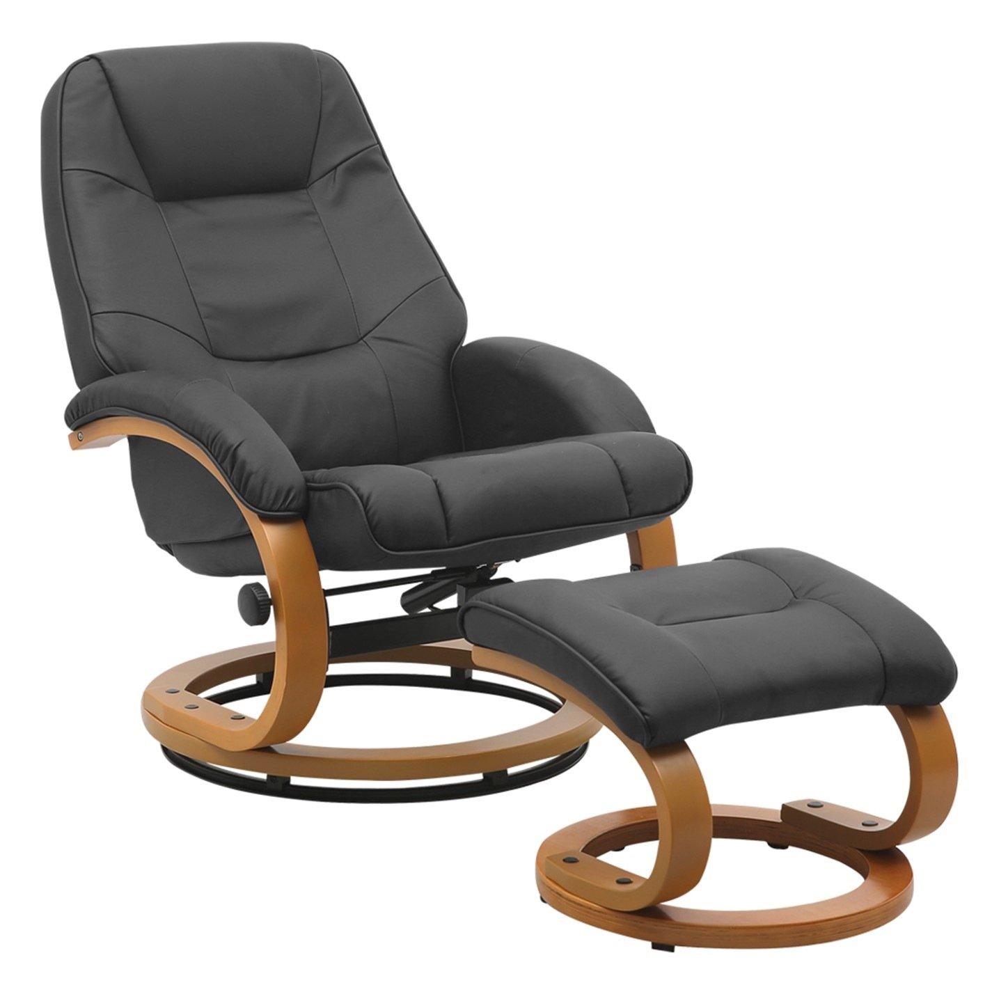 Black - Kabinet UK - Ergonomic Executive Office Reclining Chair - 3