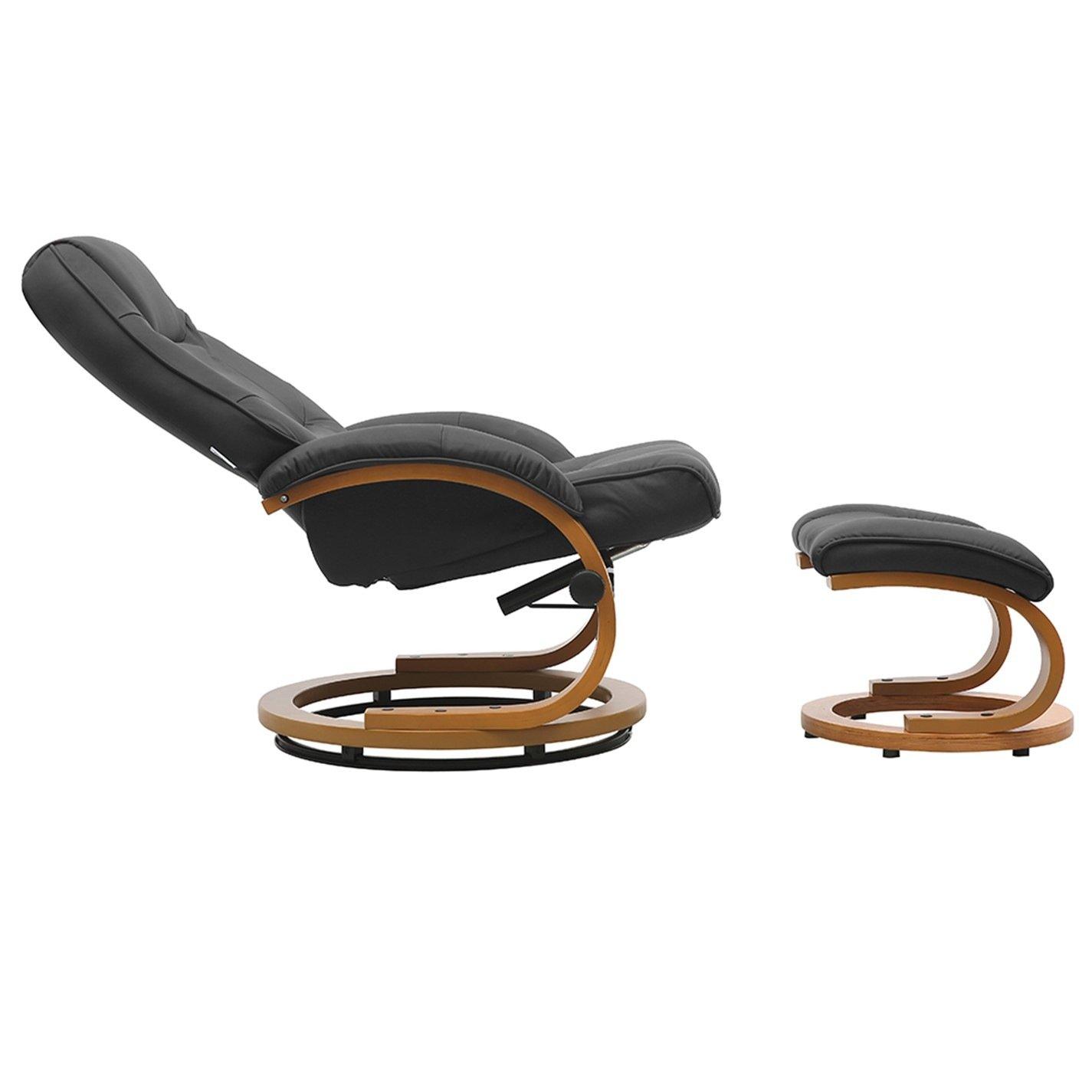 Black - Kabinet UK - Ergonomic Executive Office Reclining Chair - 4