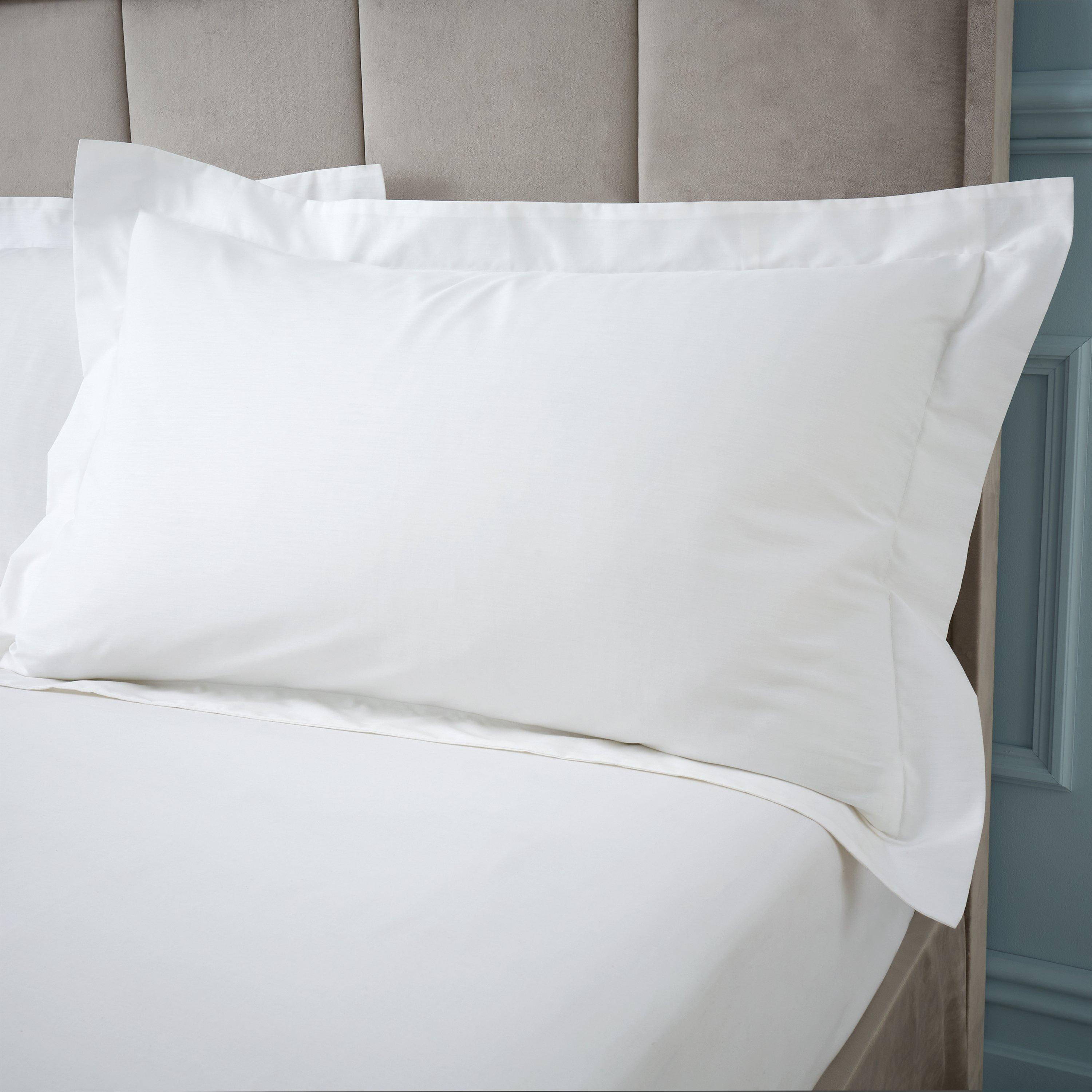Bianca  180 Tc Egyptian Cotton Oxford Pillow Case - White - Oxford