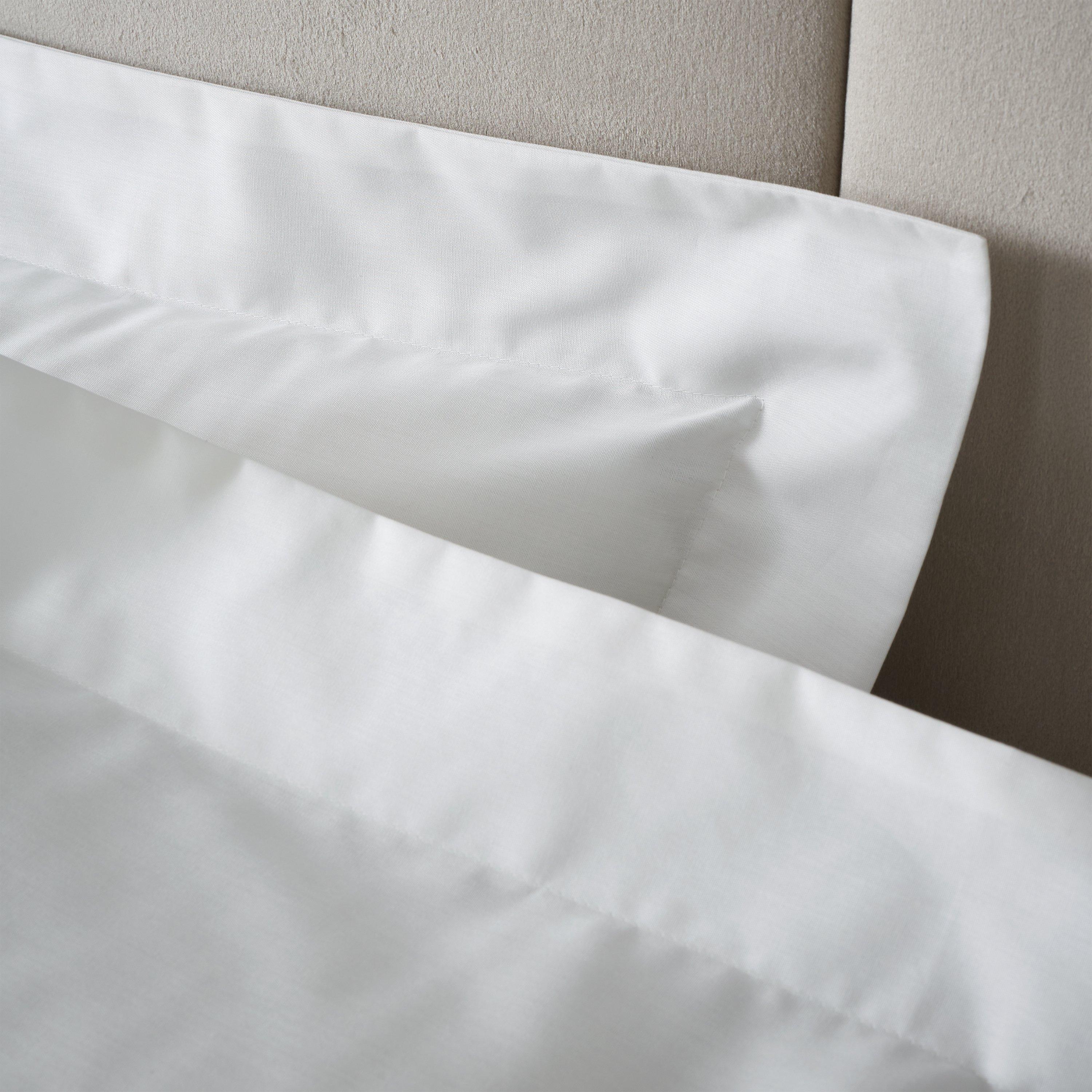 White - Bianca - 180 TC Egyptian Cotton Oxford Pillow case - 2
