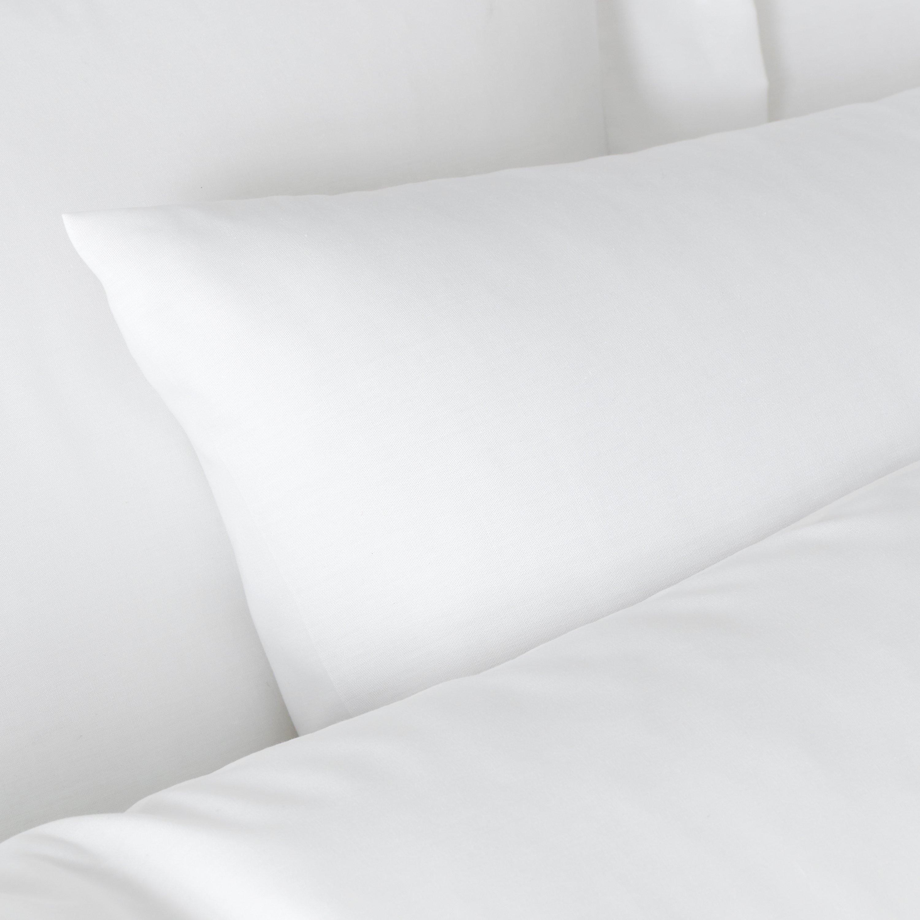 White - Bianca - 180 TC Egyptian Cotton Standard Pillow case Pair - 2