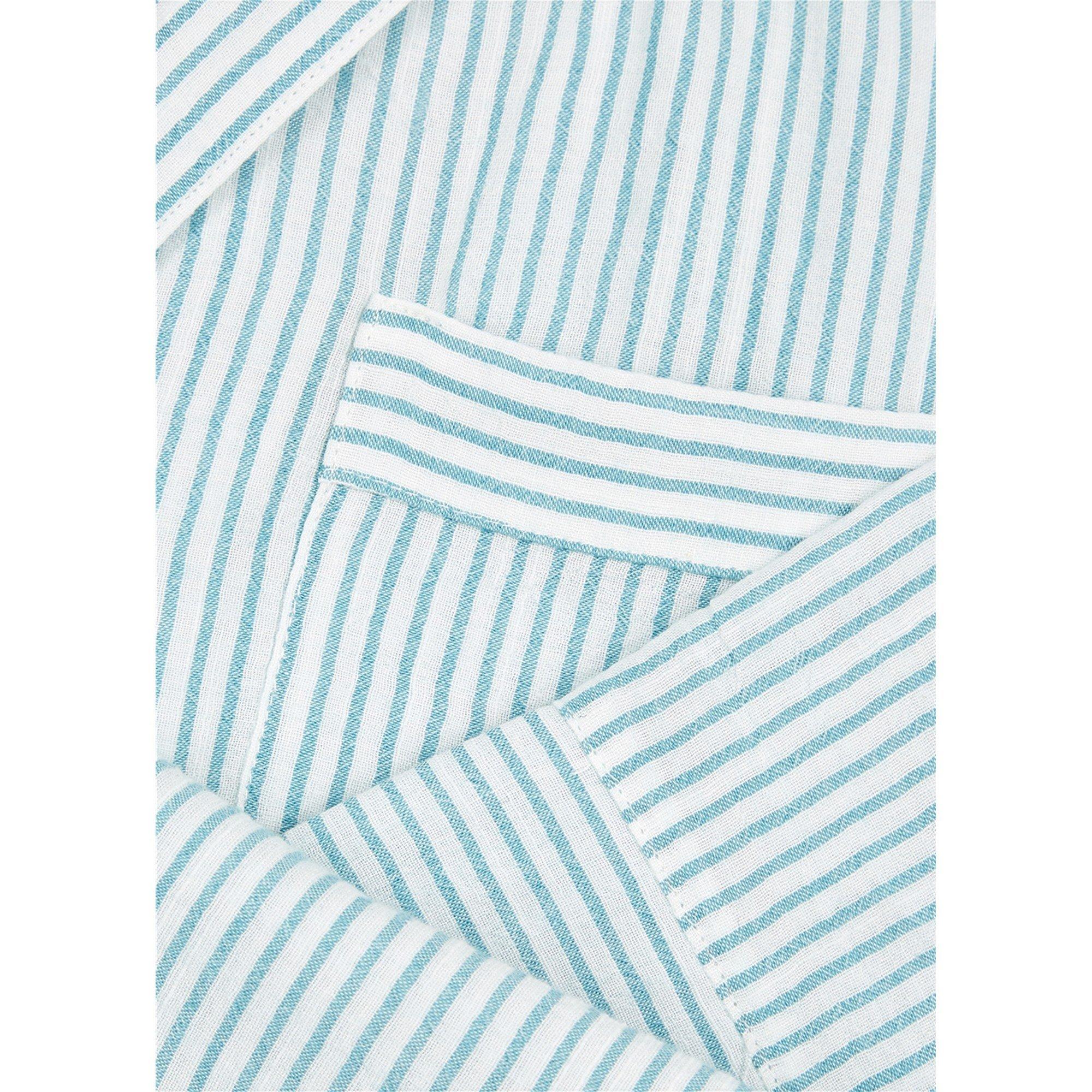 BLUE AND WHITE - Eberjey - NAUTICO WOVEN LONG PJ SET - 4