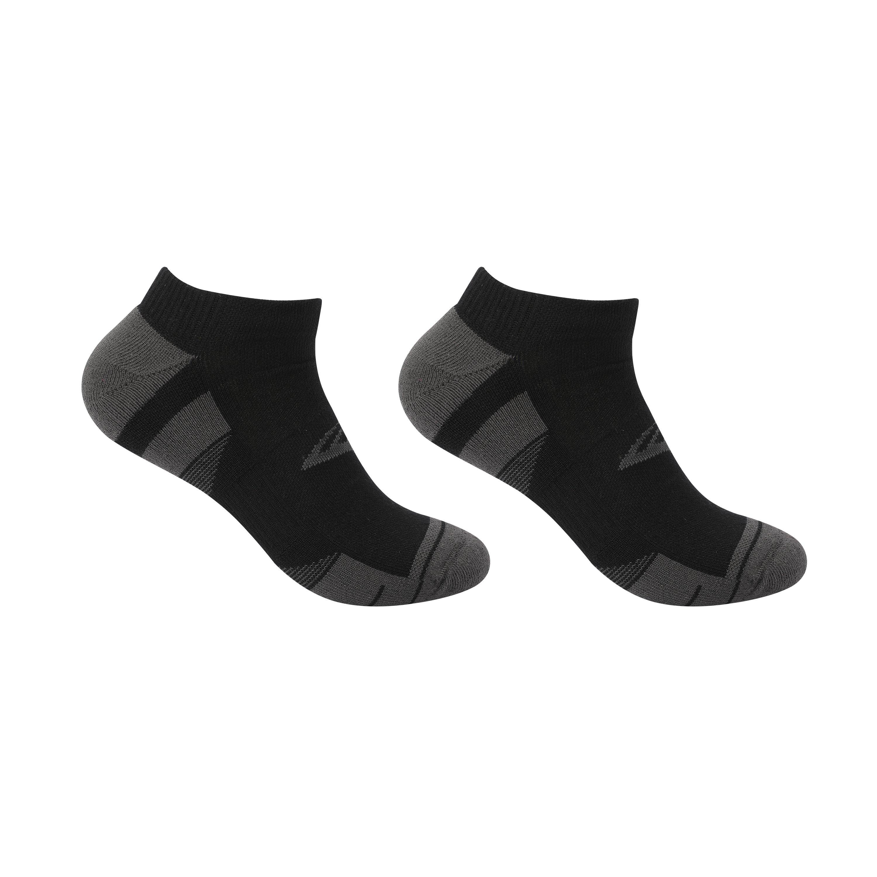 Preto - Everlast - Mens Cushioned Invisible Socks 2Pk - 1