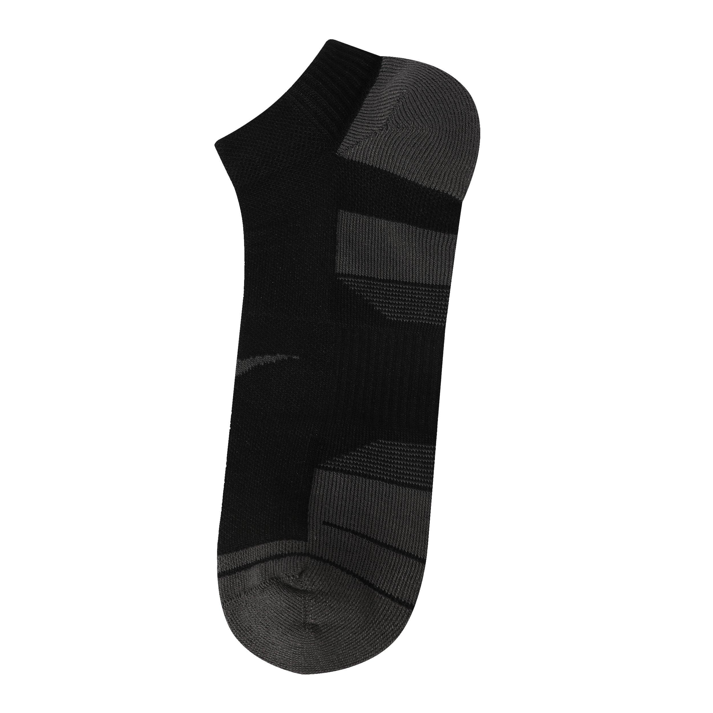 Black - Everlast - Mens Cushioned Invisible Socks 2Pk - 3