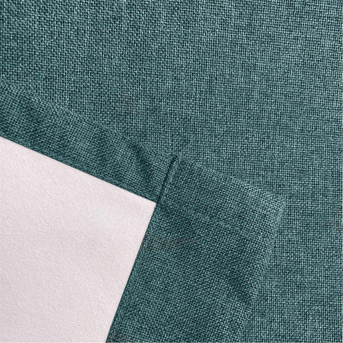 Teal - Enhanced Living - Austin Teal 100% Blackout Eyelet Curtains - 4