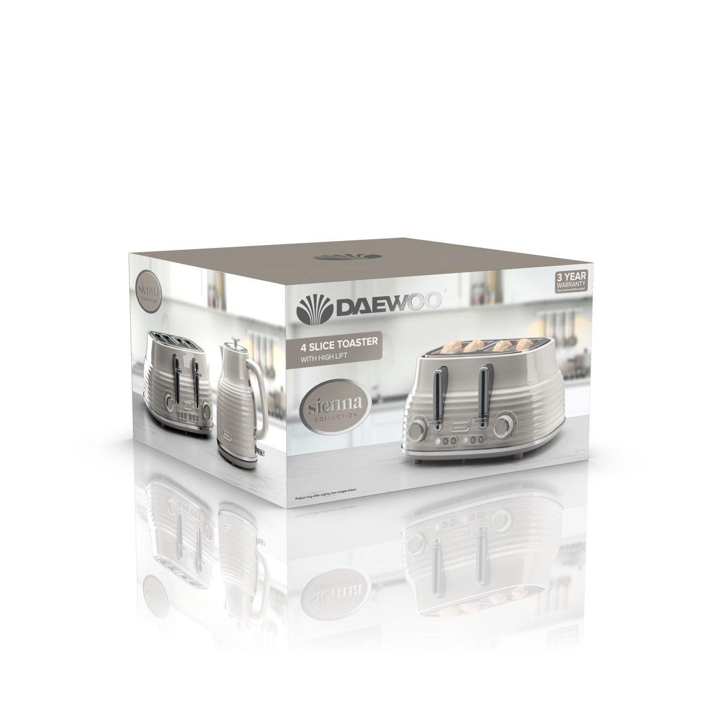 Taupe - Daewoo Electricals - SIENNA 4 SLICE TOASTER TAUPE - 4