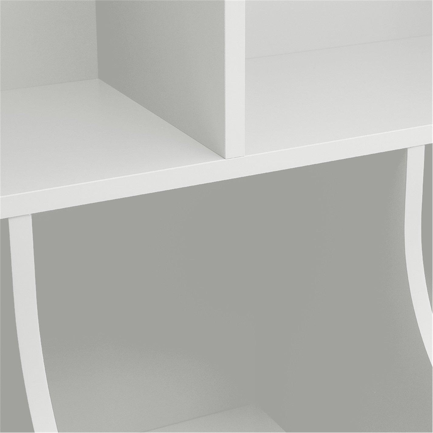 White - Kabinet UK - 2-Tier Open Style Toy and Book Storage Cabinet - 5