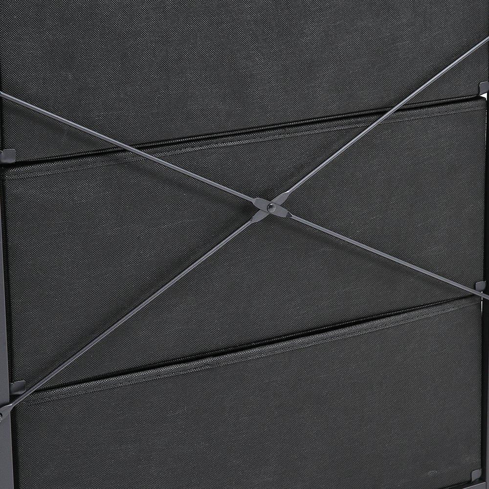 Natural - Kabinet UK - 4-Drawer Rustic Rattan Storage Cabinet with Shelf - 6