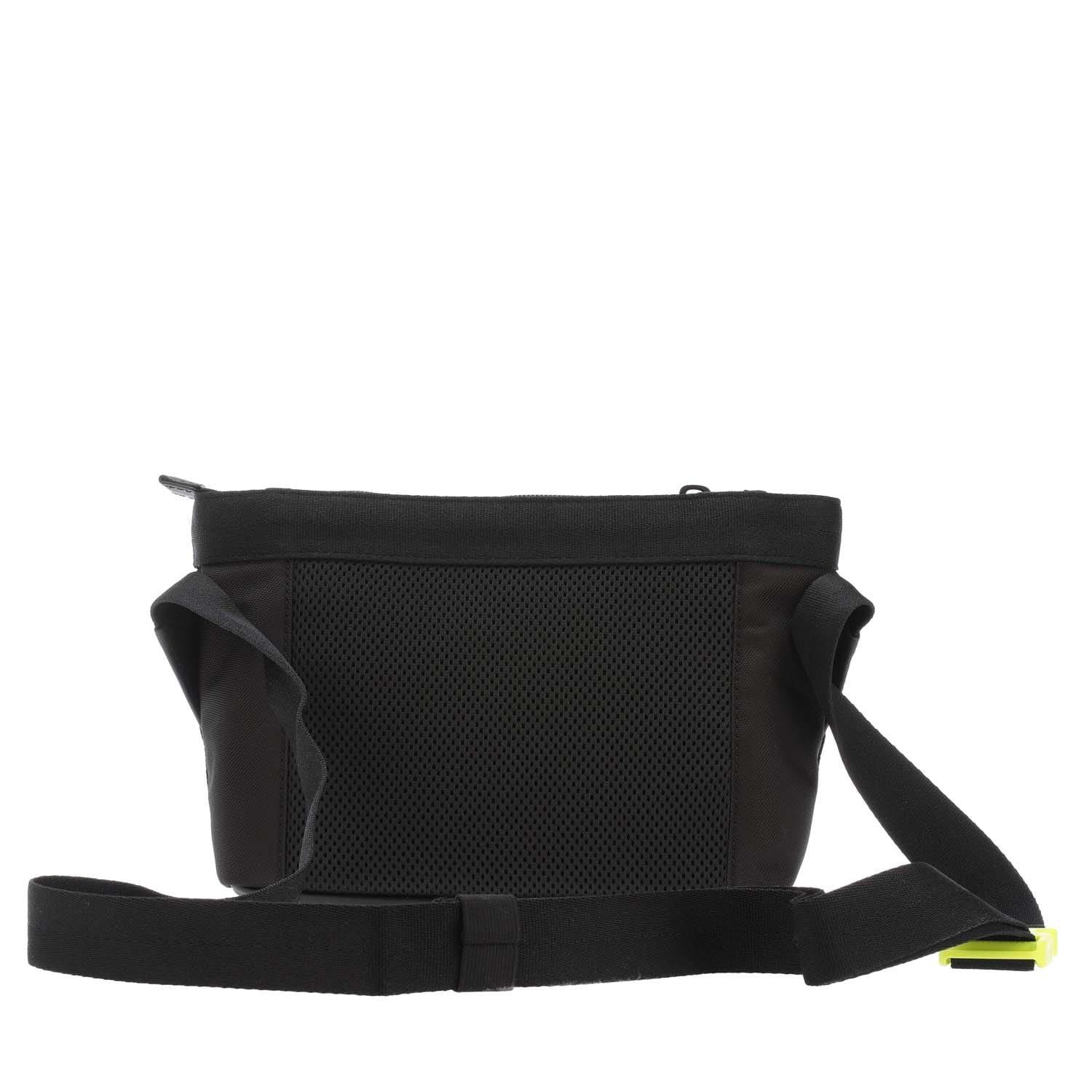 Black - Lacoste - Signature Print Water-Repellent Reporter Bag - 4