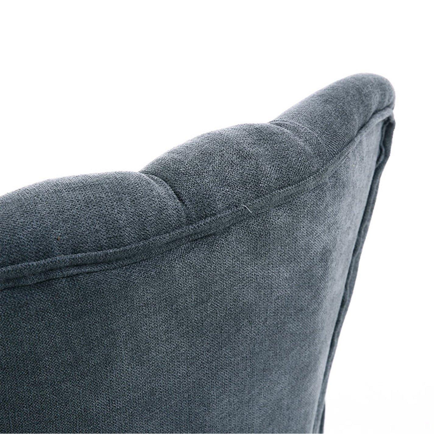 Dark Grey - Kabinet UK - Dark Grey Armchair and Footstool - 6