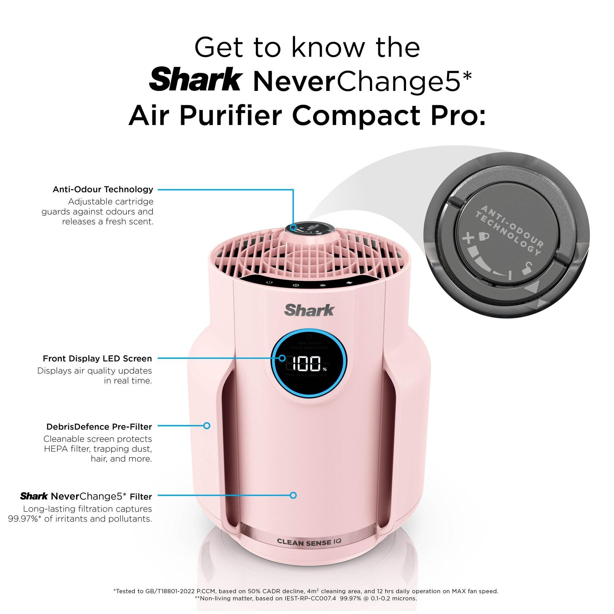 Pink - Shark - Air Purifier HP072UKPK¿ - 2