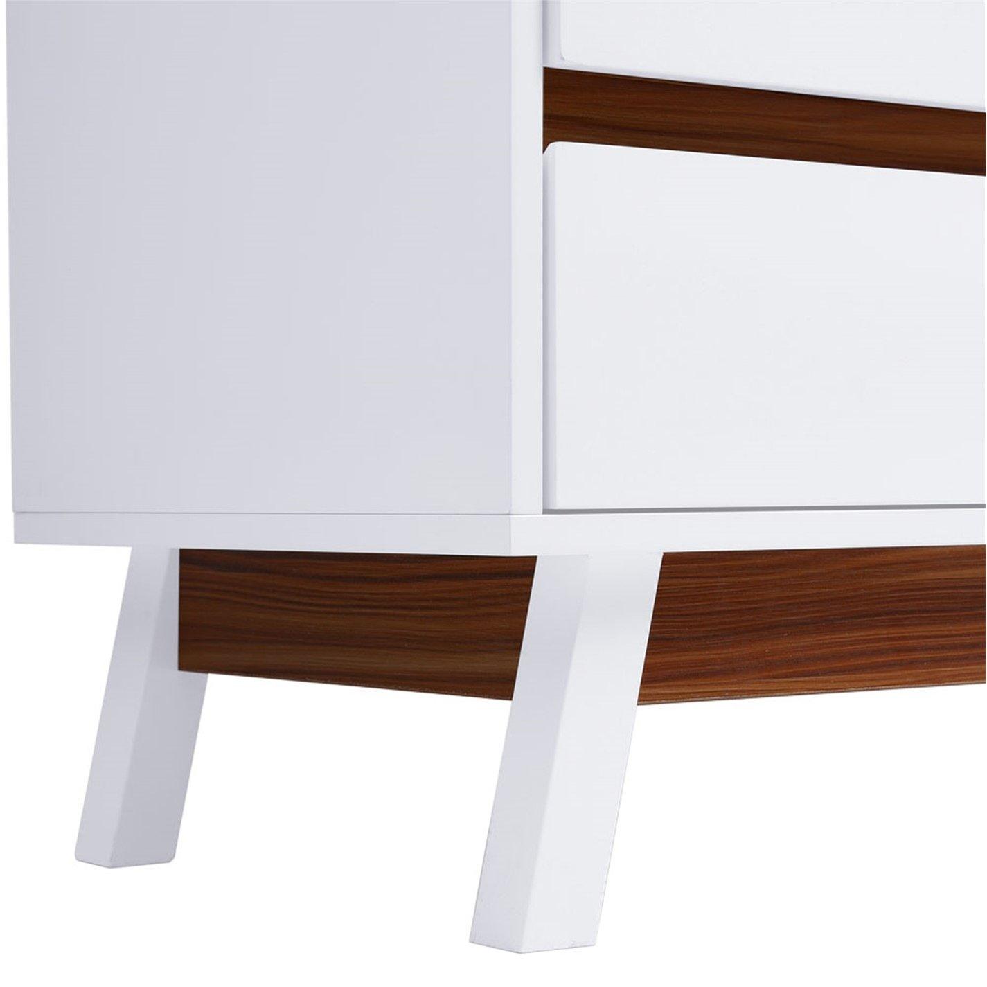 White - Kabinet UK - 4-Tier Bedroom Chest Storage Cabinet - 2