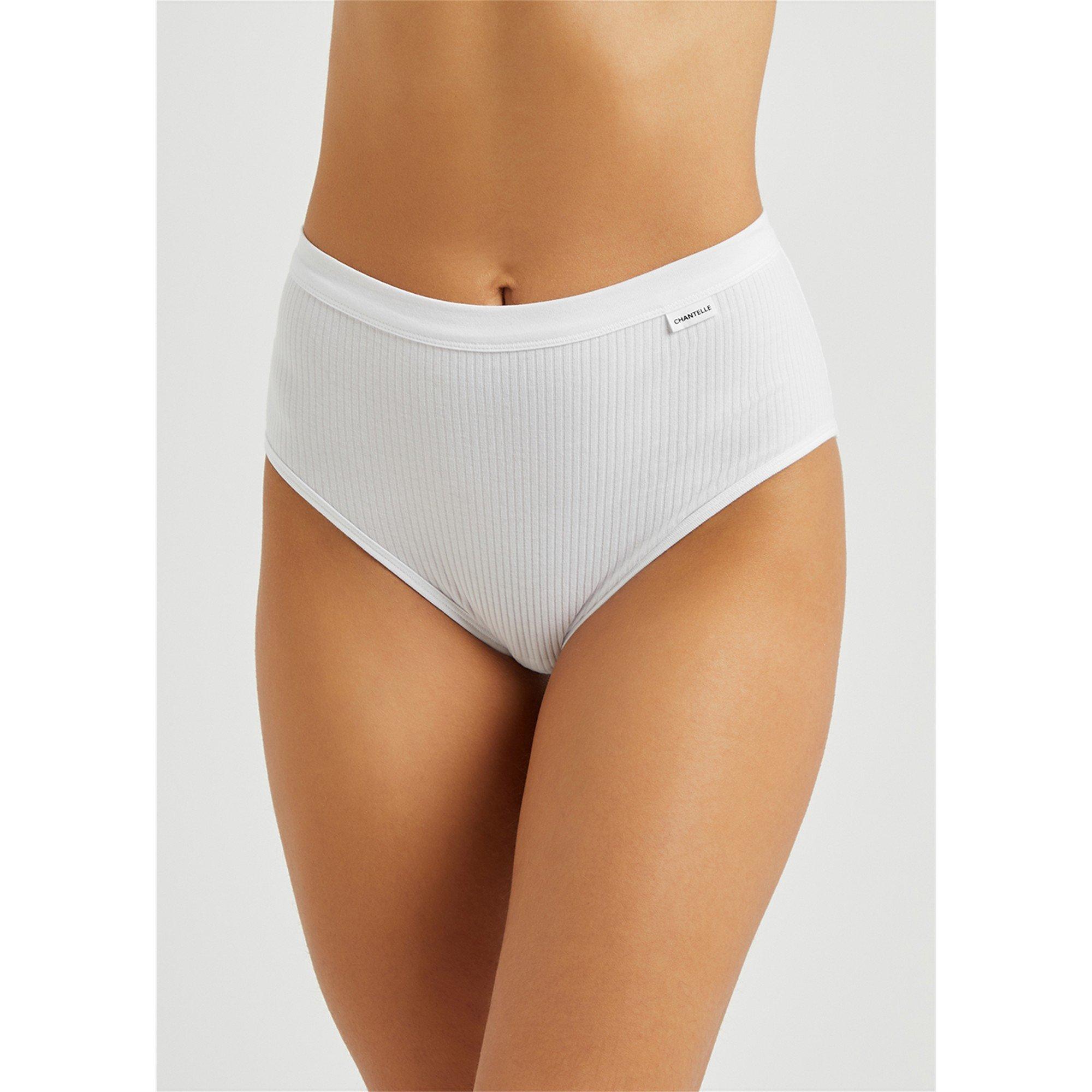 WHITE - Chantelle - Women's High-Rise Cotton Brief - 2