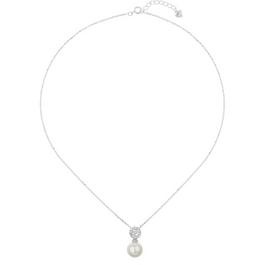 Mason Knight Yager Silver Pearl Dropedge Crystalpendant