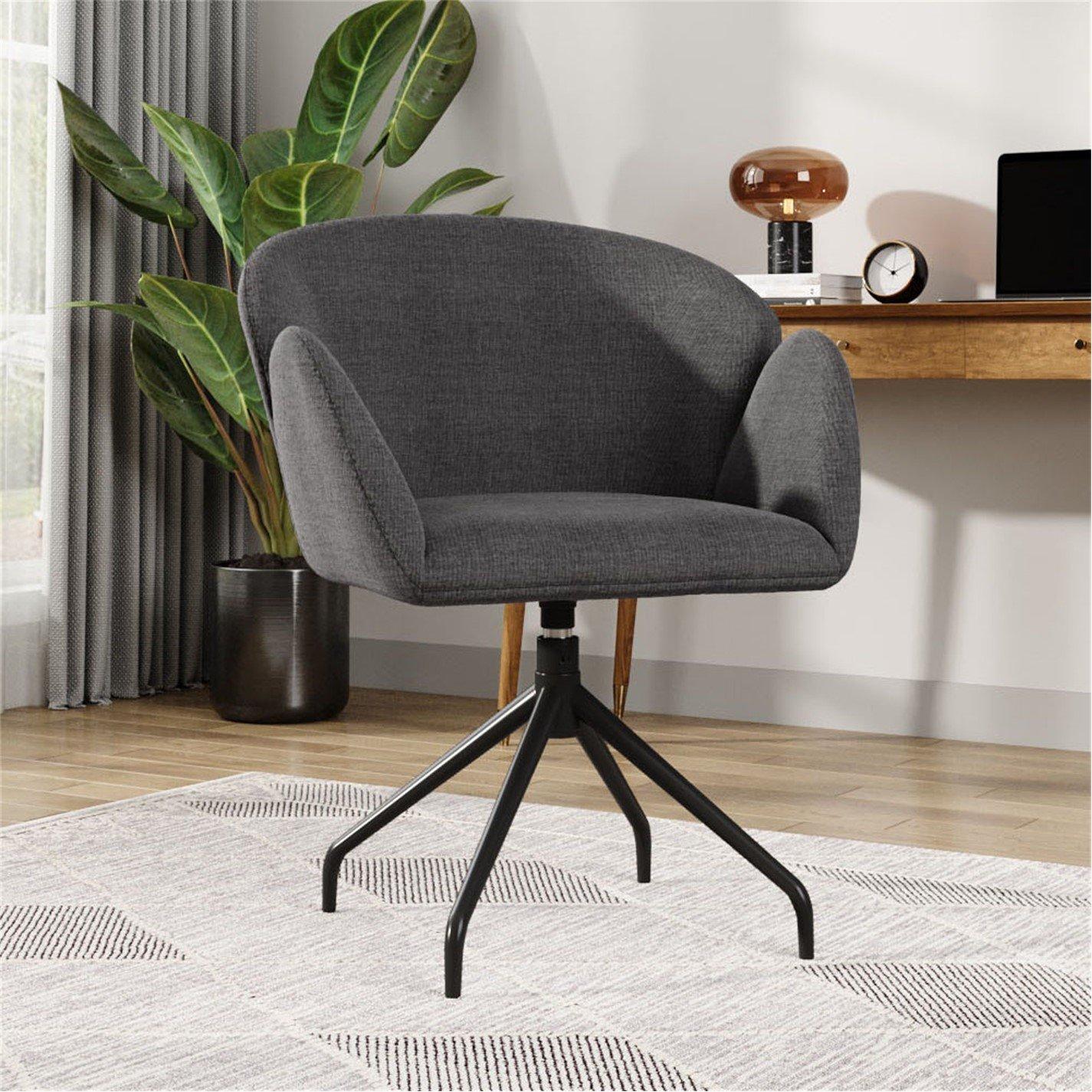 Grey - Kabinet UK - Modern Swivel Chair - 1