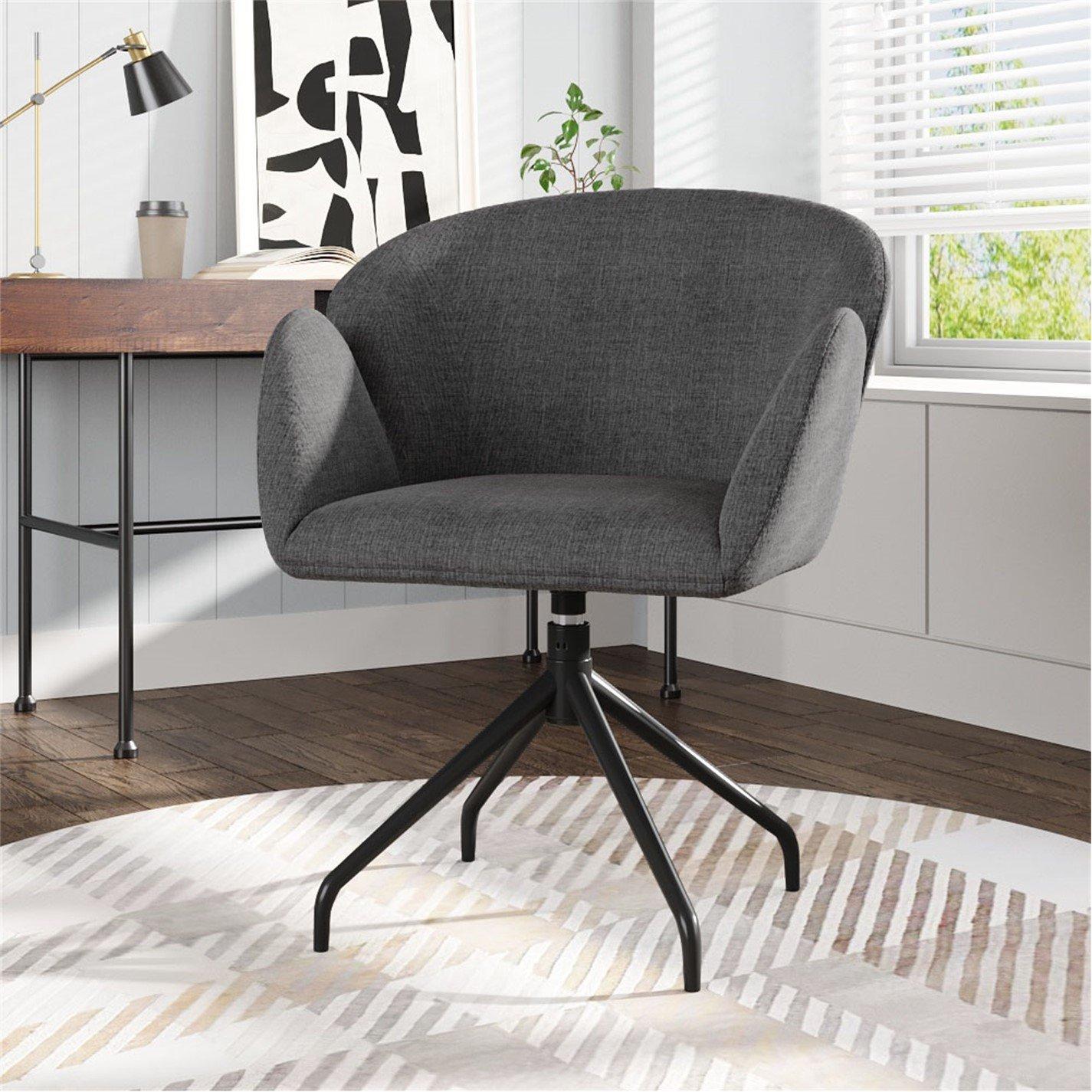 Grey - Kabinet UK - Modern Swivel Chair - 2
