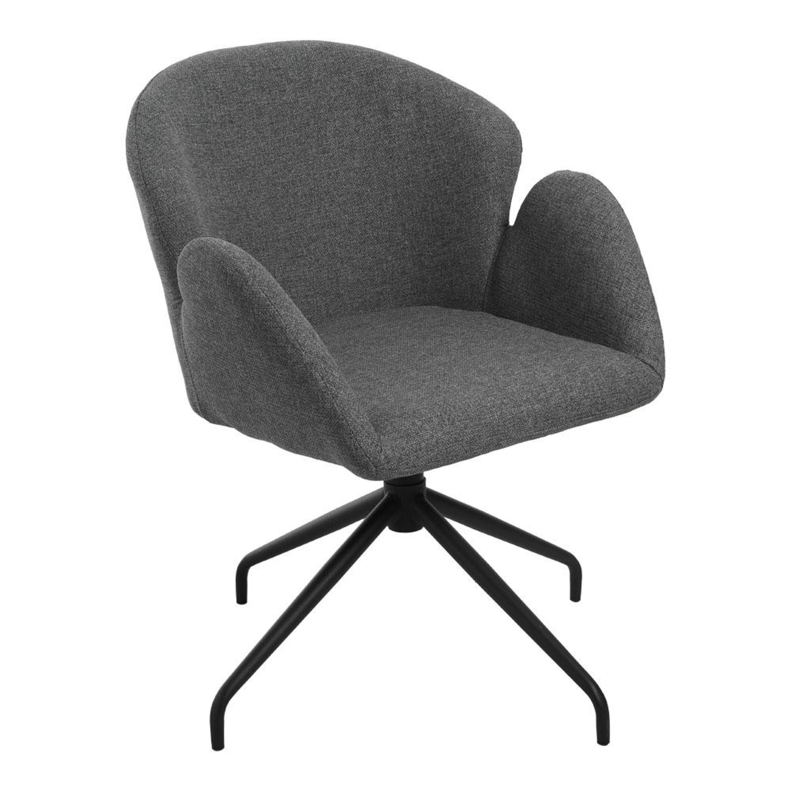Grey - Kabinet UK - Modern Swivel Chair - 3