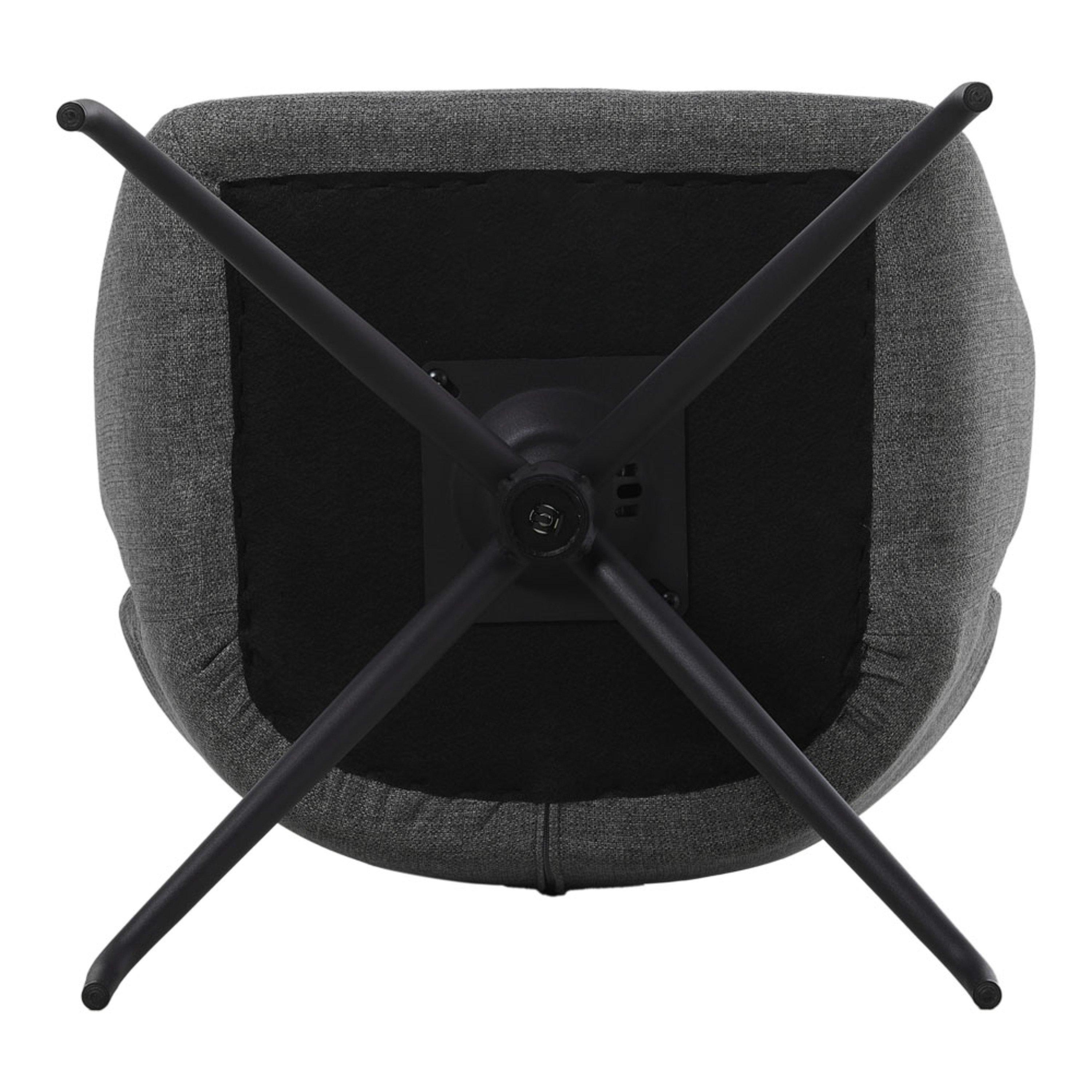 Grey - Kabinet UK - Modern Swivel Chair - 6