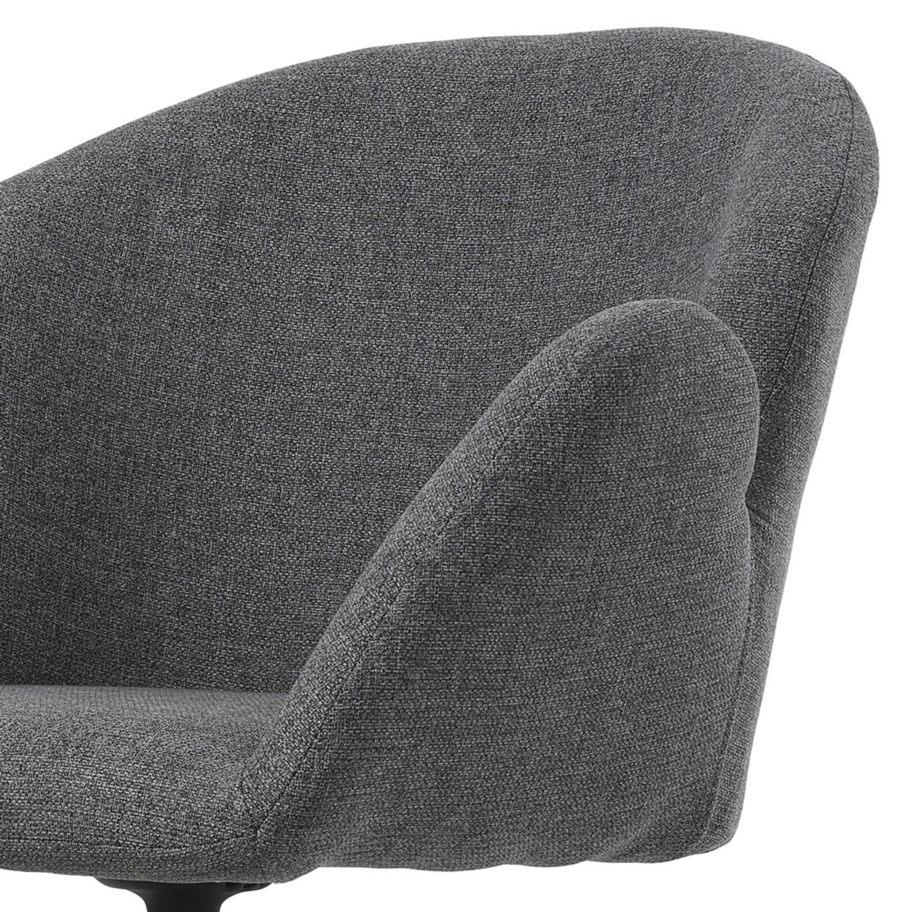 Grey - Kabinet UK - Modern Swivel Chair - 7