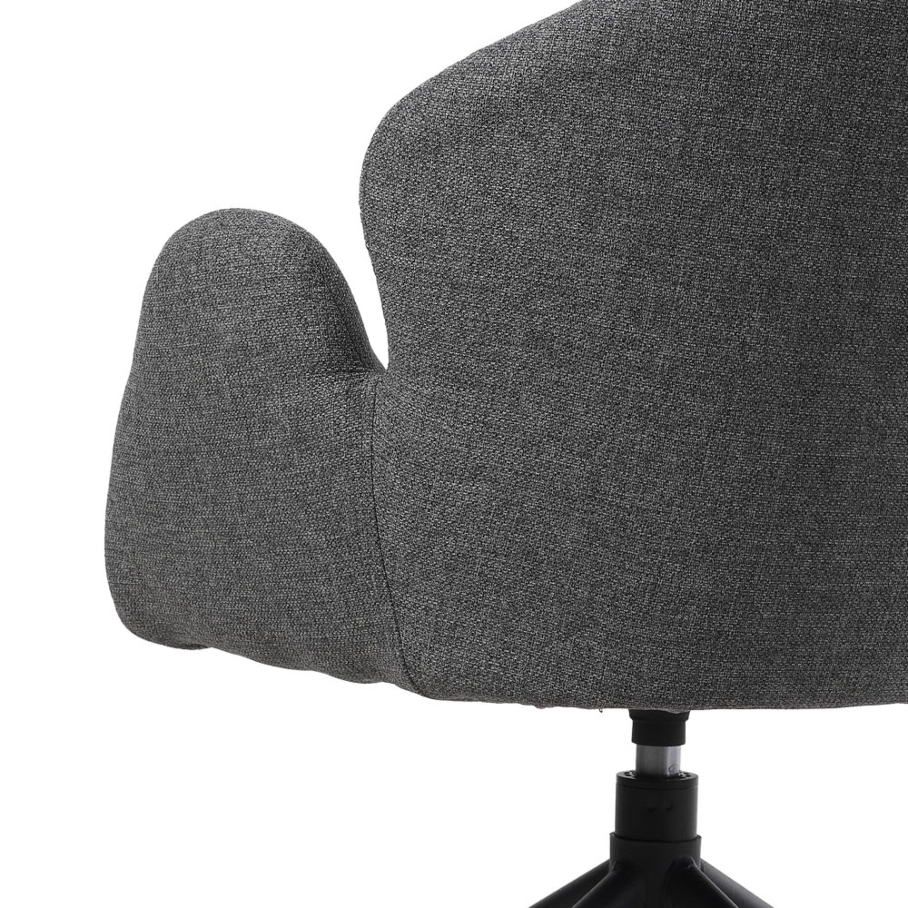Grey - Kabinet UK - Modern Swivel Chair - 8
