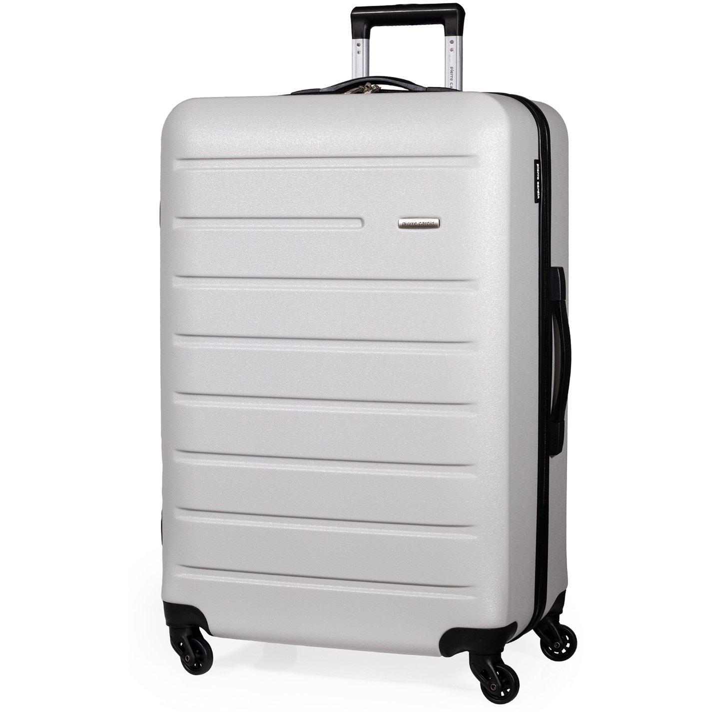 Light Grey - Pierre Cardin - Voyager Hard Shell Travel Suitcase Cabin Luggage - 1
