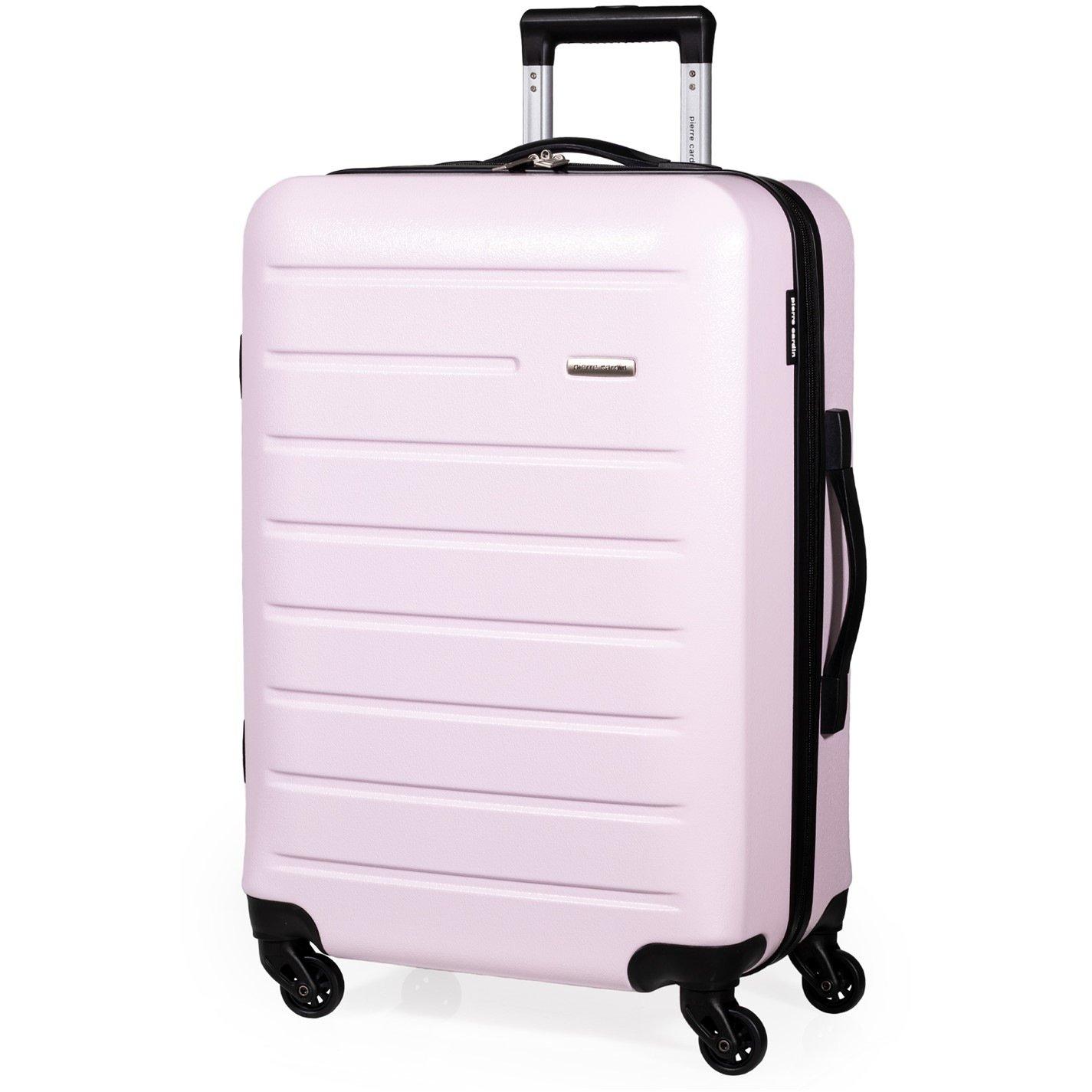 Pierre Cardin  Voyager Hard Shell Travel Suitcase Cabin Luggage - Dusty Pink - Medium