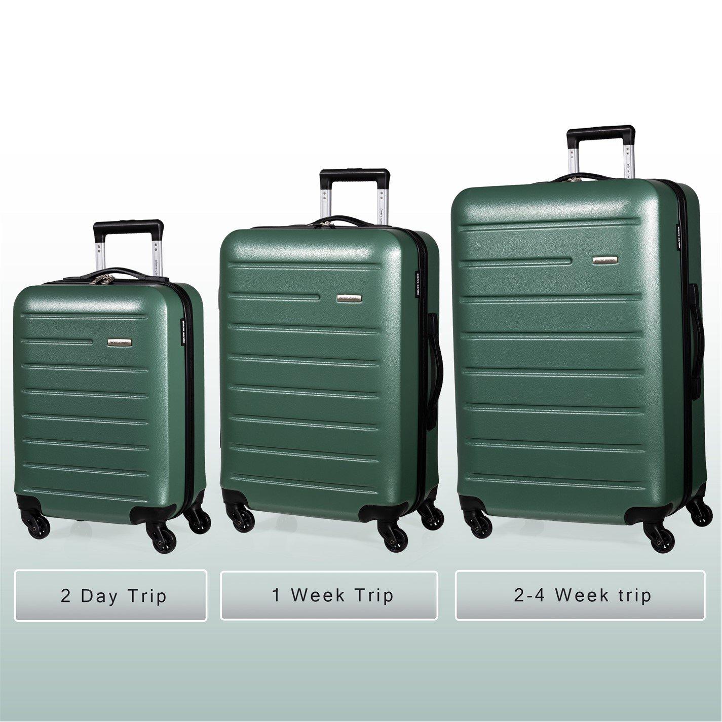Khaki - Pierre Cardin - Voyager Hard Shell Travel Suitcase Cabin Luggage - 2