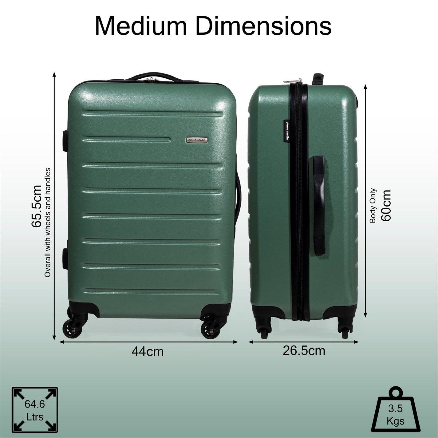 Khaki - Pierre Cardin - Voyager Hard Shell Travel Suitcase Cabin Luggage - 4