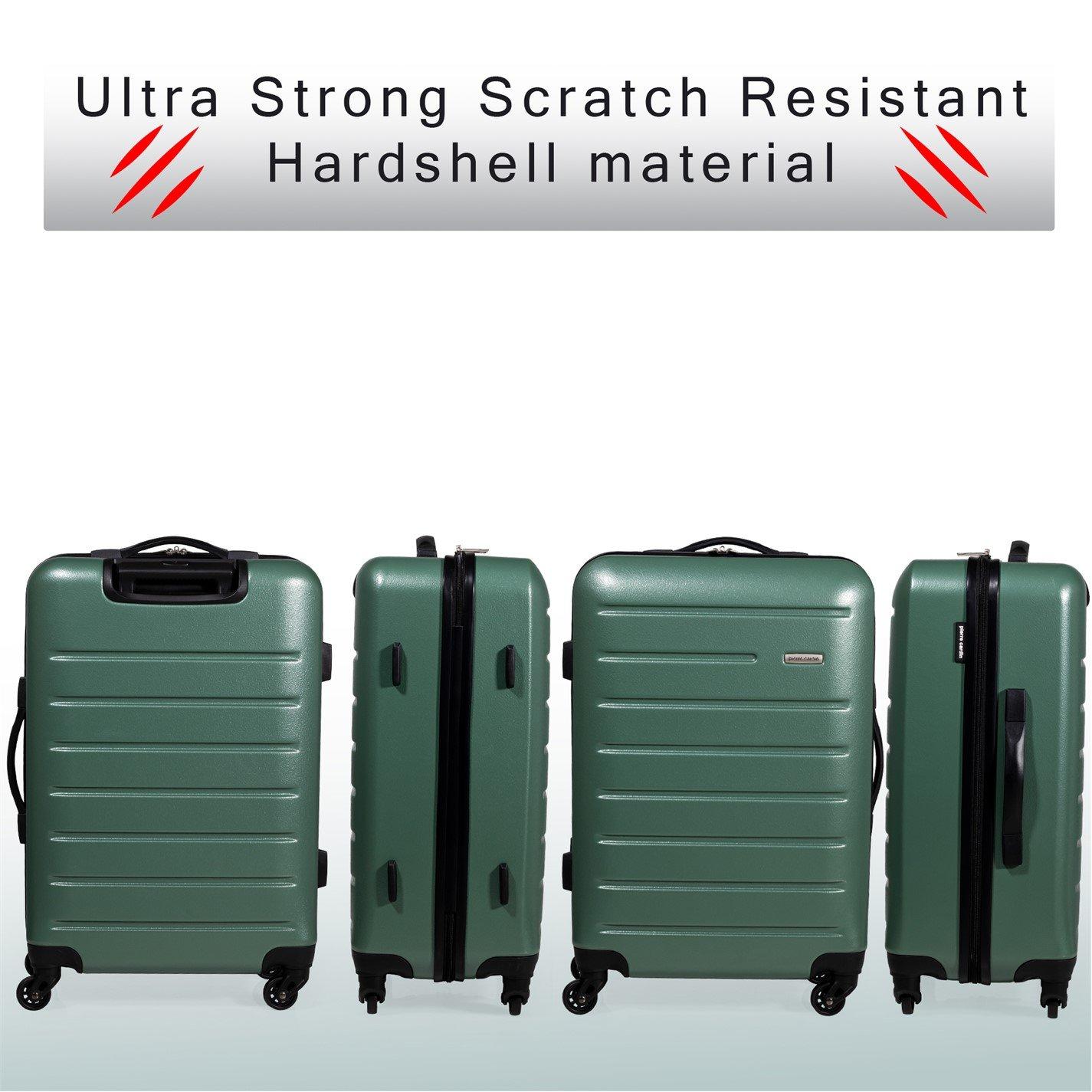 Khaki - Pierre Cardin - Voyager Hard Shell Travel Suitcase Cabin Luggage - 8