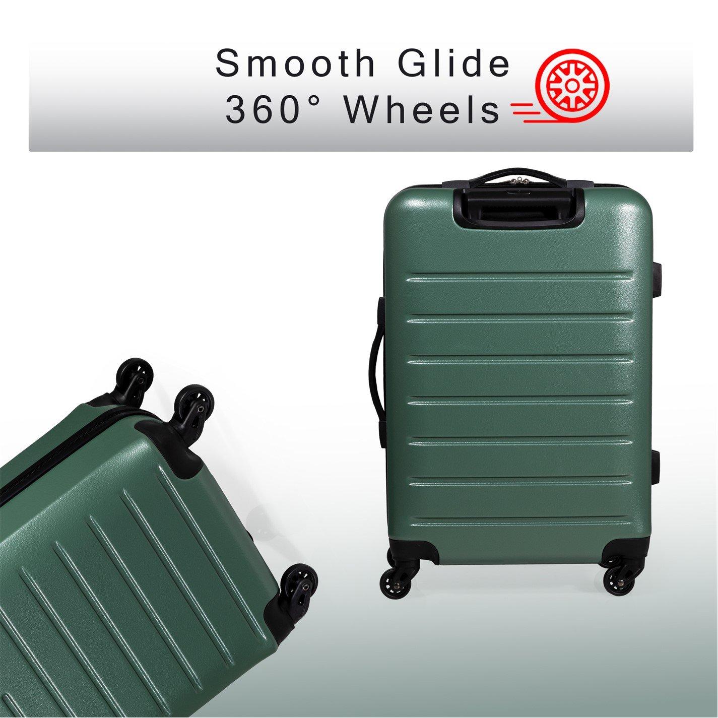 Khaki - Pierre Cardin - Voyager Hard Shell Travel Suitcase Cabin Luggage - 10