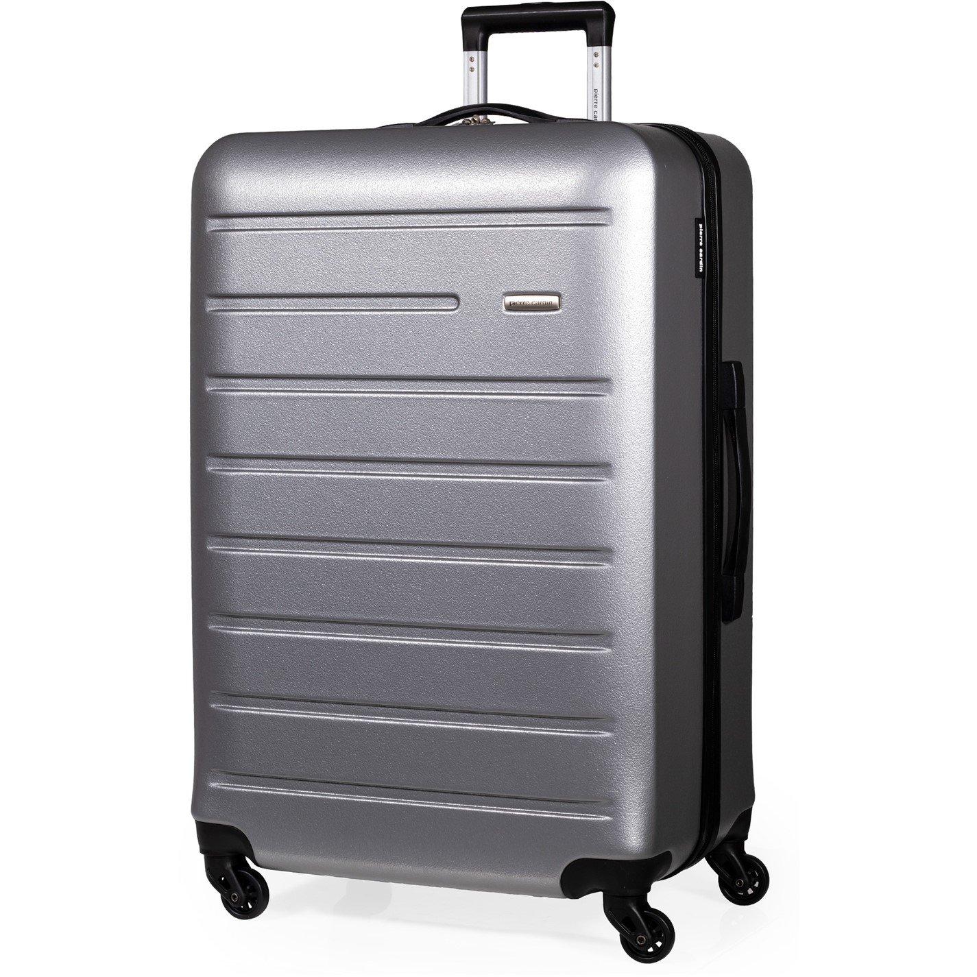 Pierre Cardin  Voyager Hard Shell Travel Suitcase Cabin Luggage - Dark Grey - Medium