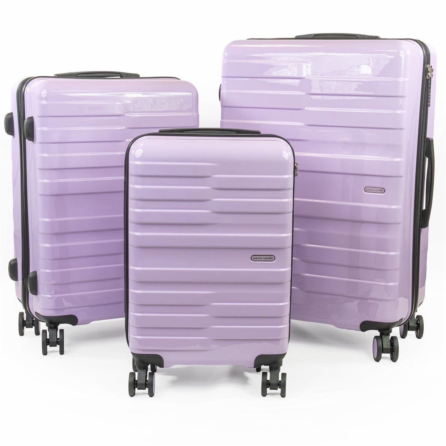 Purple Cl900-10 - Pierre Cardin - Provence Lightweight Hardshell Luggage with Wheels - 1