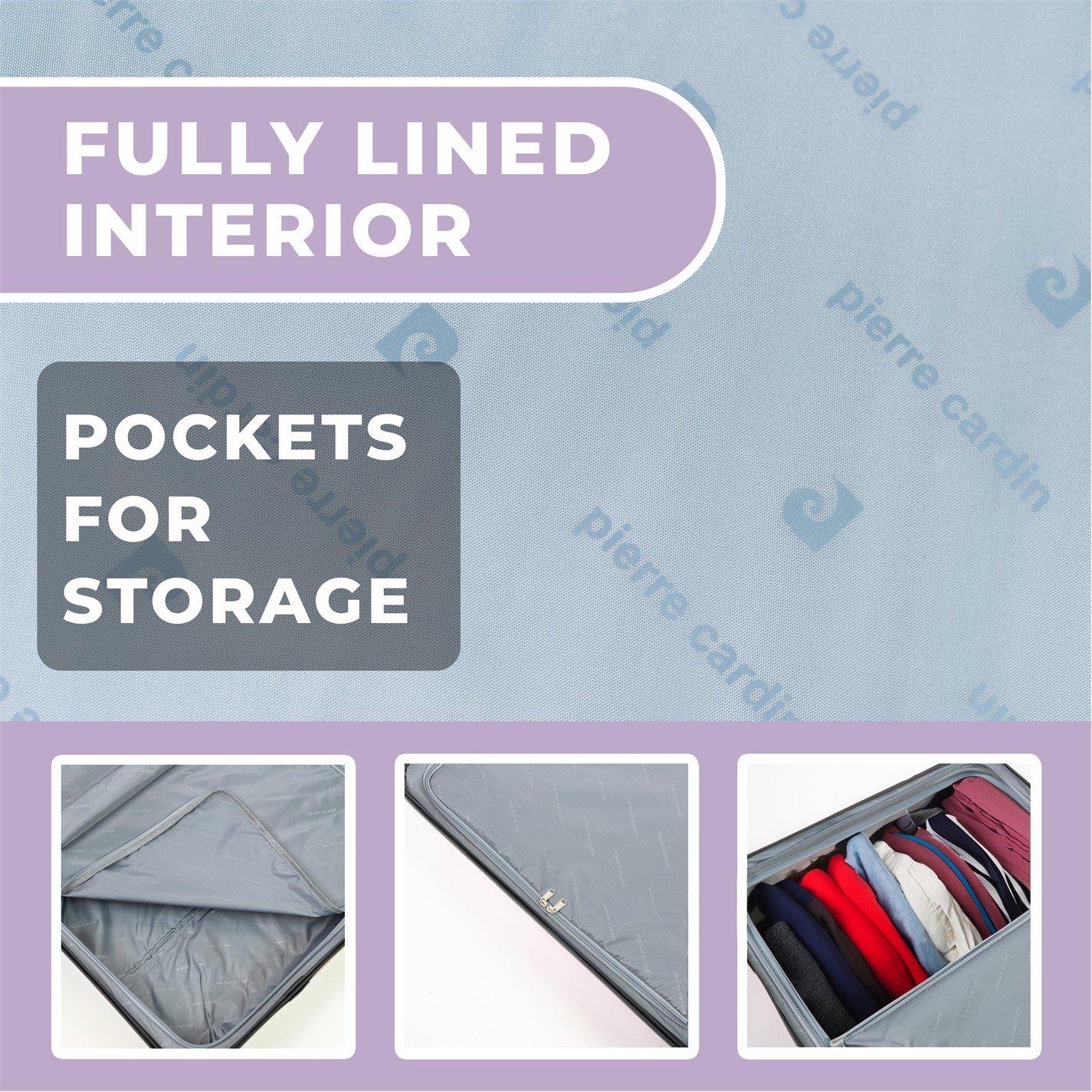 Purple Cl900-10 - Pierre Cardin - Provence Lightweight Hardshell Luggage with Wheels - 6