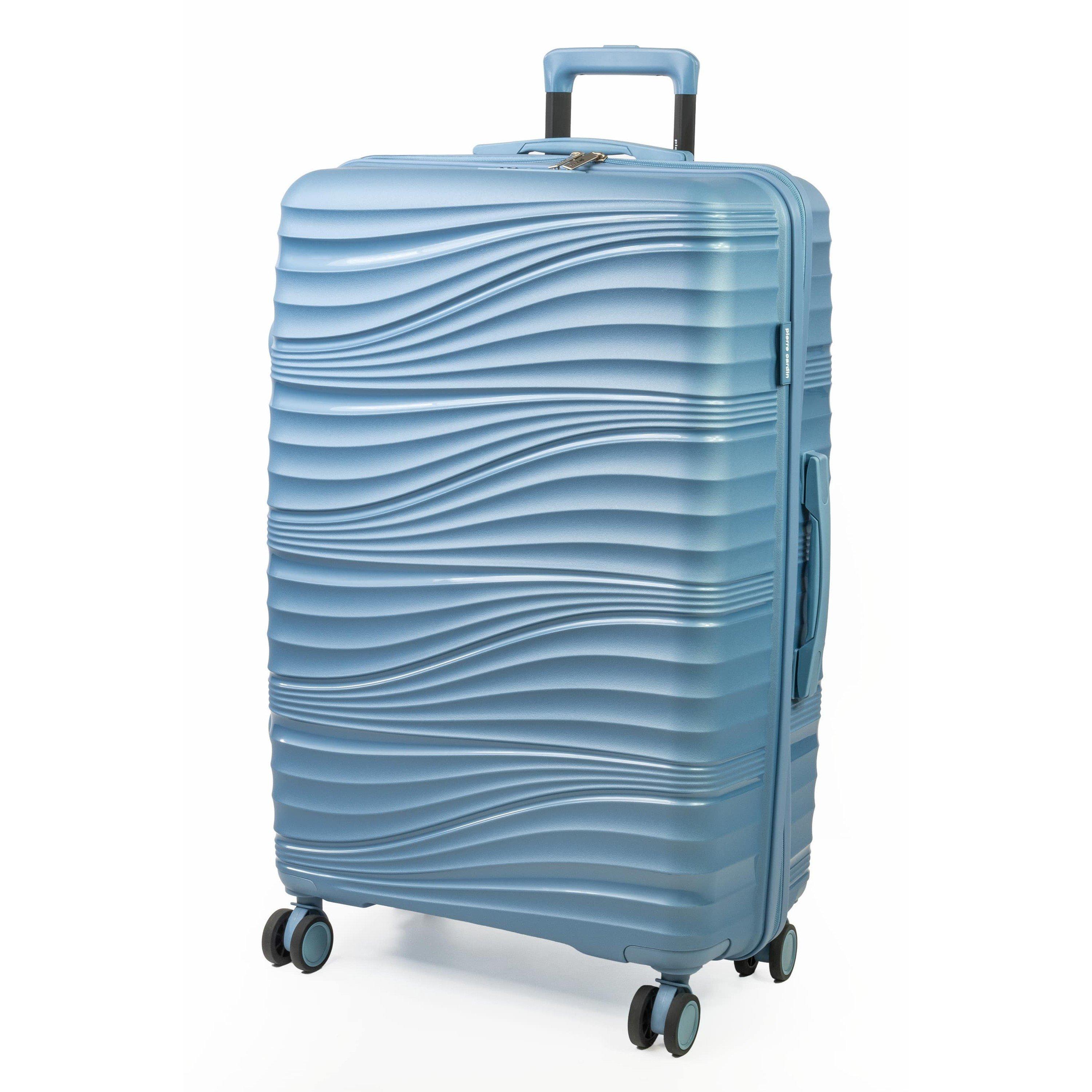 Blue Cl901-05 - Pierre Cardin - Riviera Hard Shell Travel Suitcase Wheeled Luggage - 1