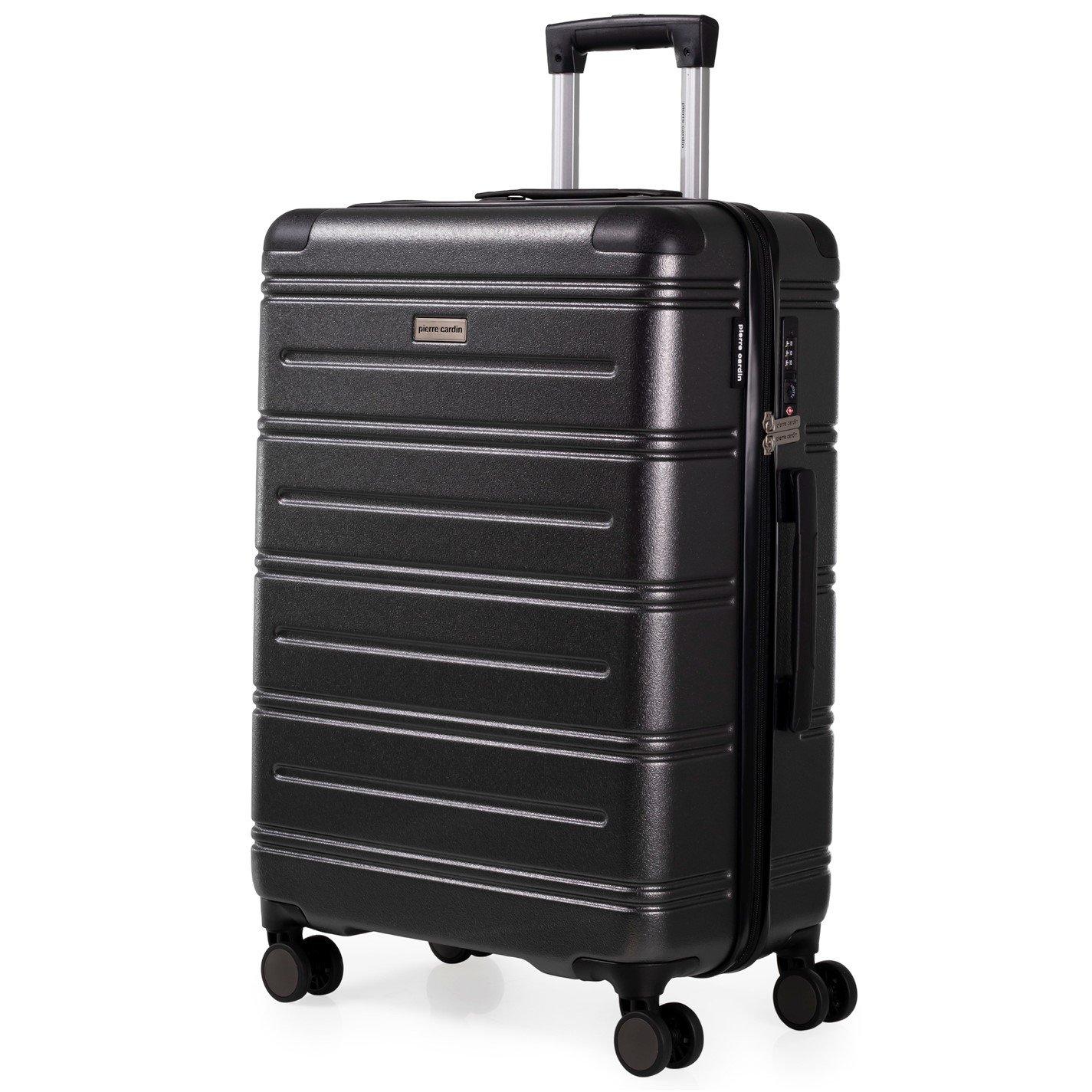 Dark Grey - Pierre Cardin - Lyon Hard Shell Suitcase Travel luggage - 3